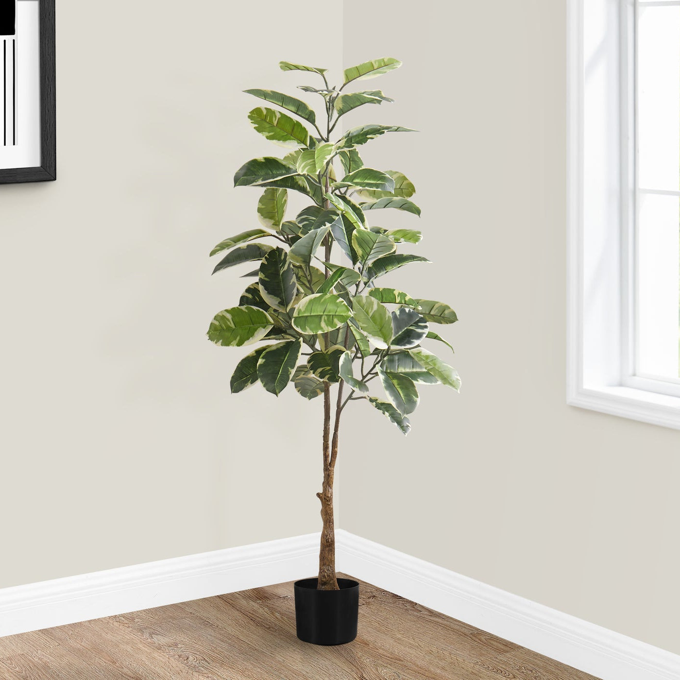 52" Tall Artificial Rubber Tree with Pot