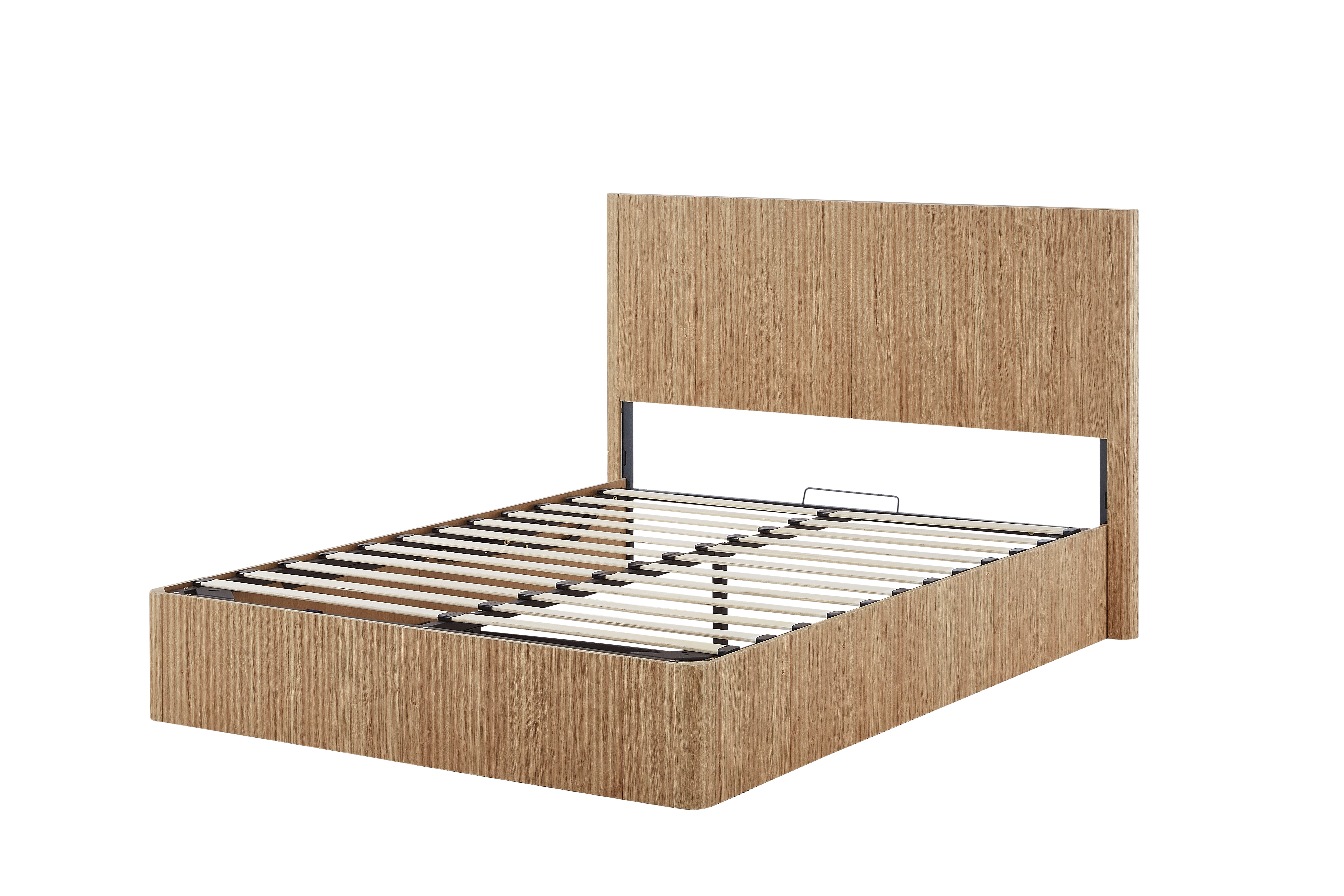Fluted Lift Up Storage Bed