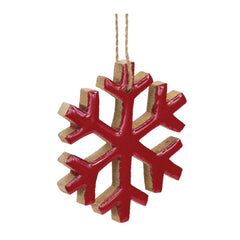 Wood-Snowflake-Ornament-(set-of-12)-Red-Ornaments