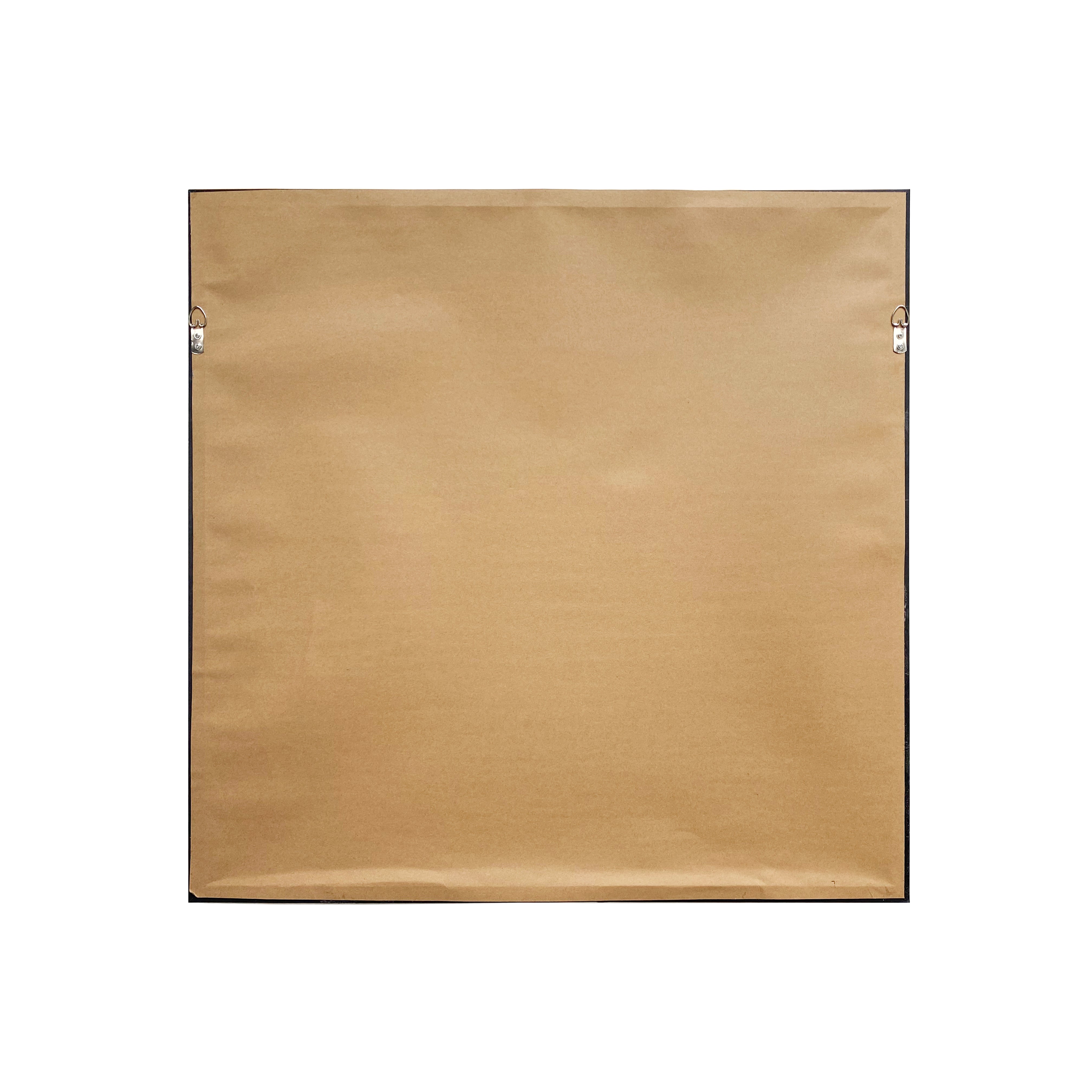 Abstract Vision Hand Painted Floating Framed Canvas Wall Art Print, 30"x30"
