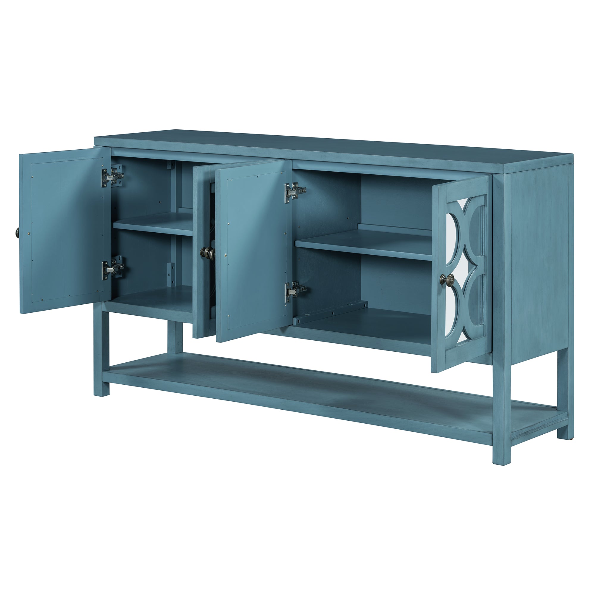 Mirrored Door Console Table