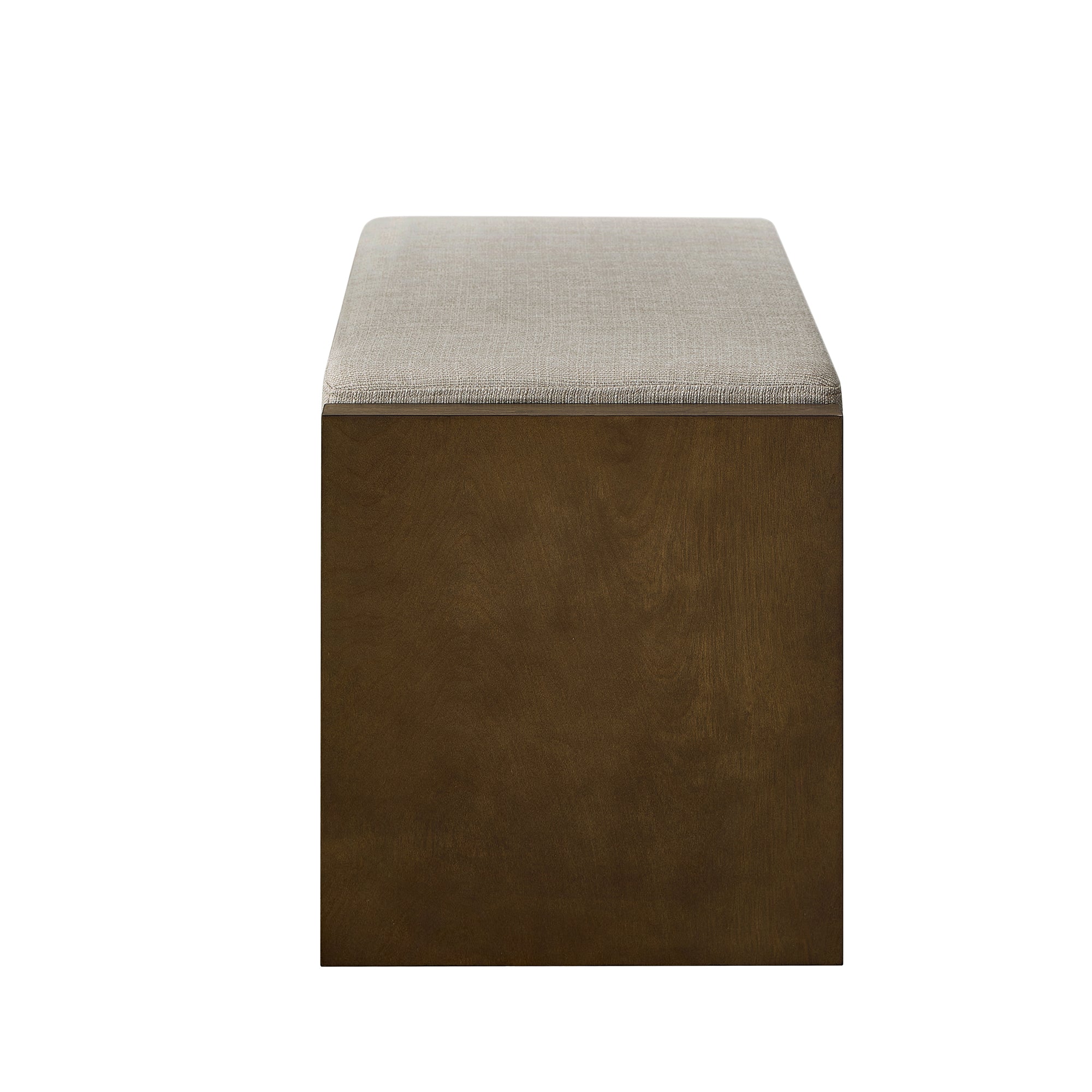 Accent Bench with Lower Shelf Shoe Rack and Padded Seating