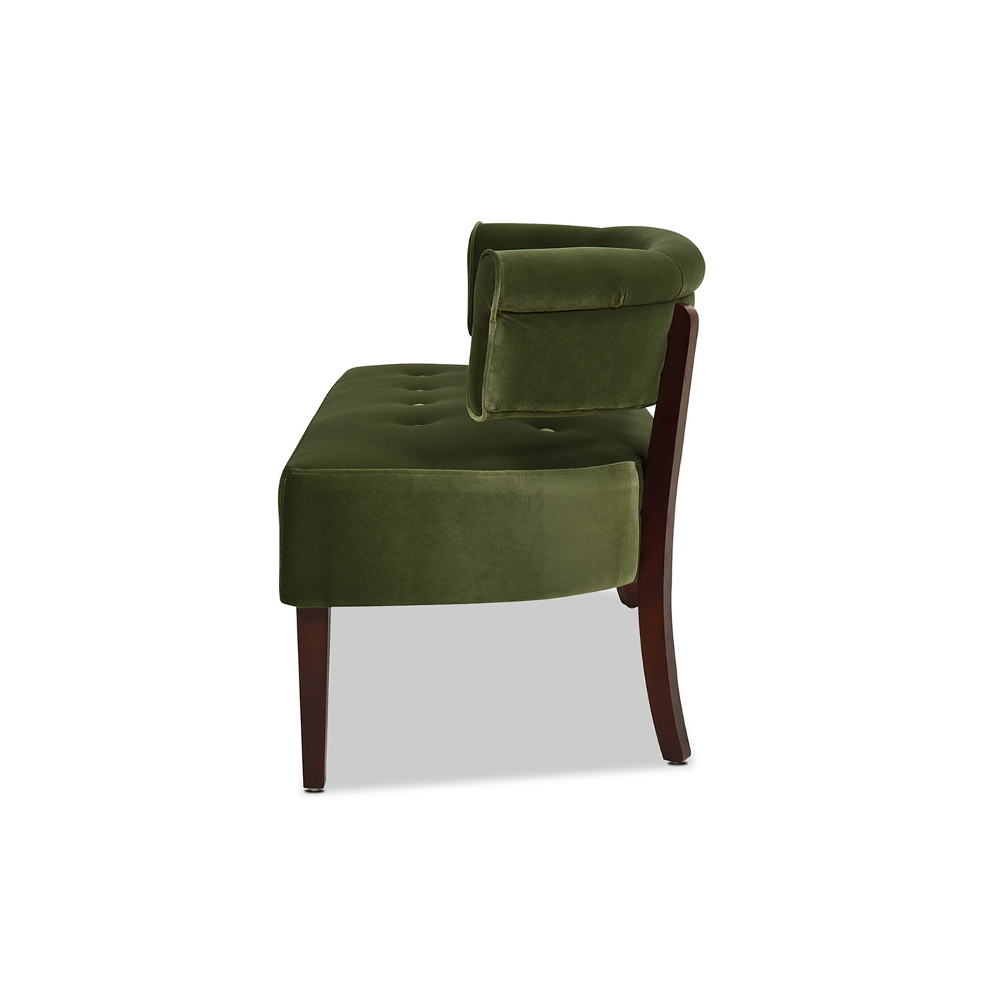 Jared Roll Arm Tufted Bench Settee