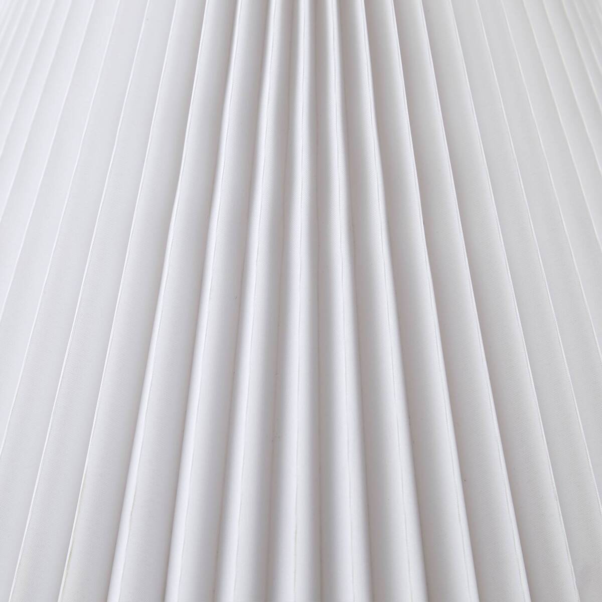 Ceramic Table Lamp with Fluted Fabric Shade