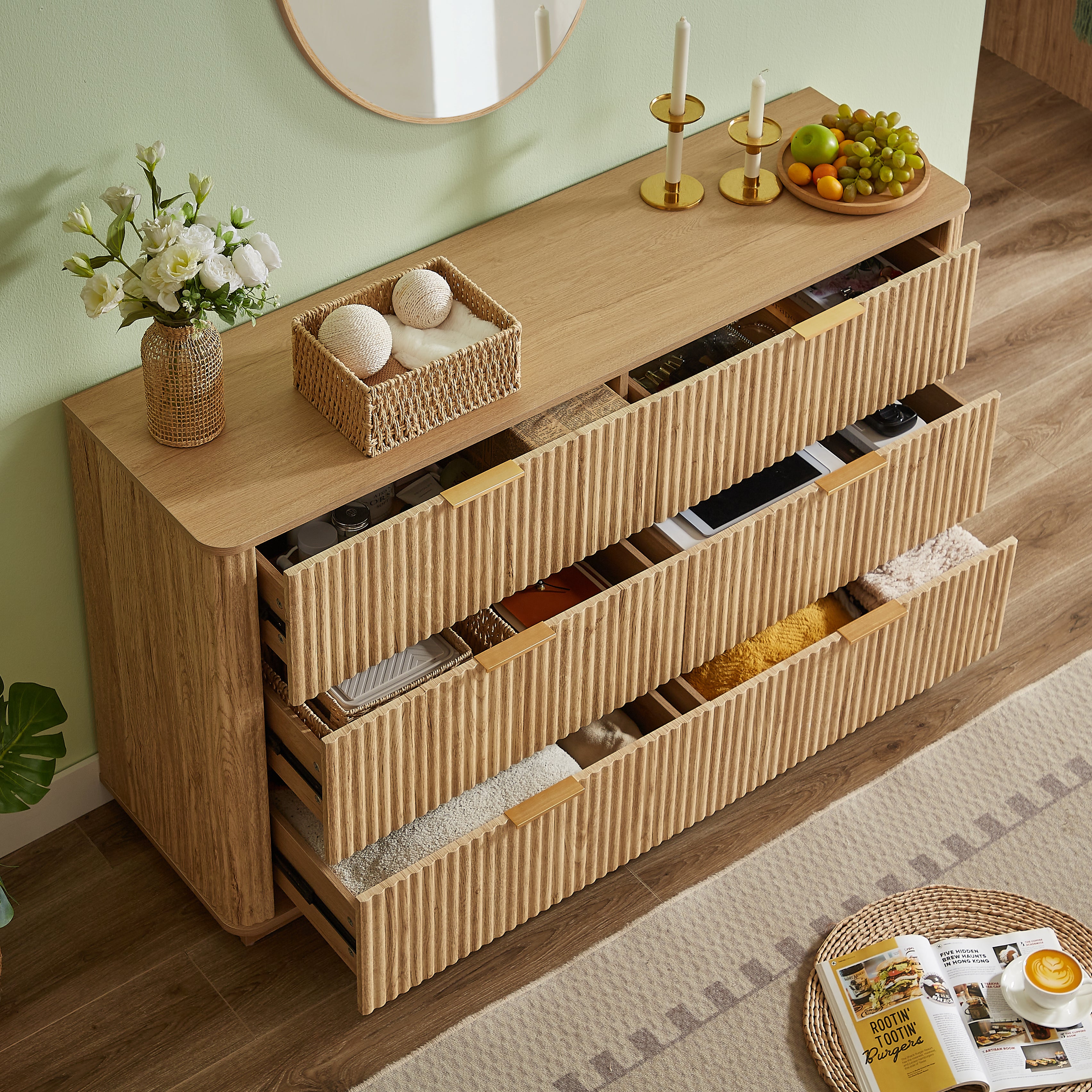 55' Wide Modern Chest of Drawers