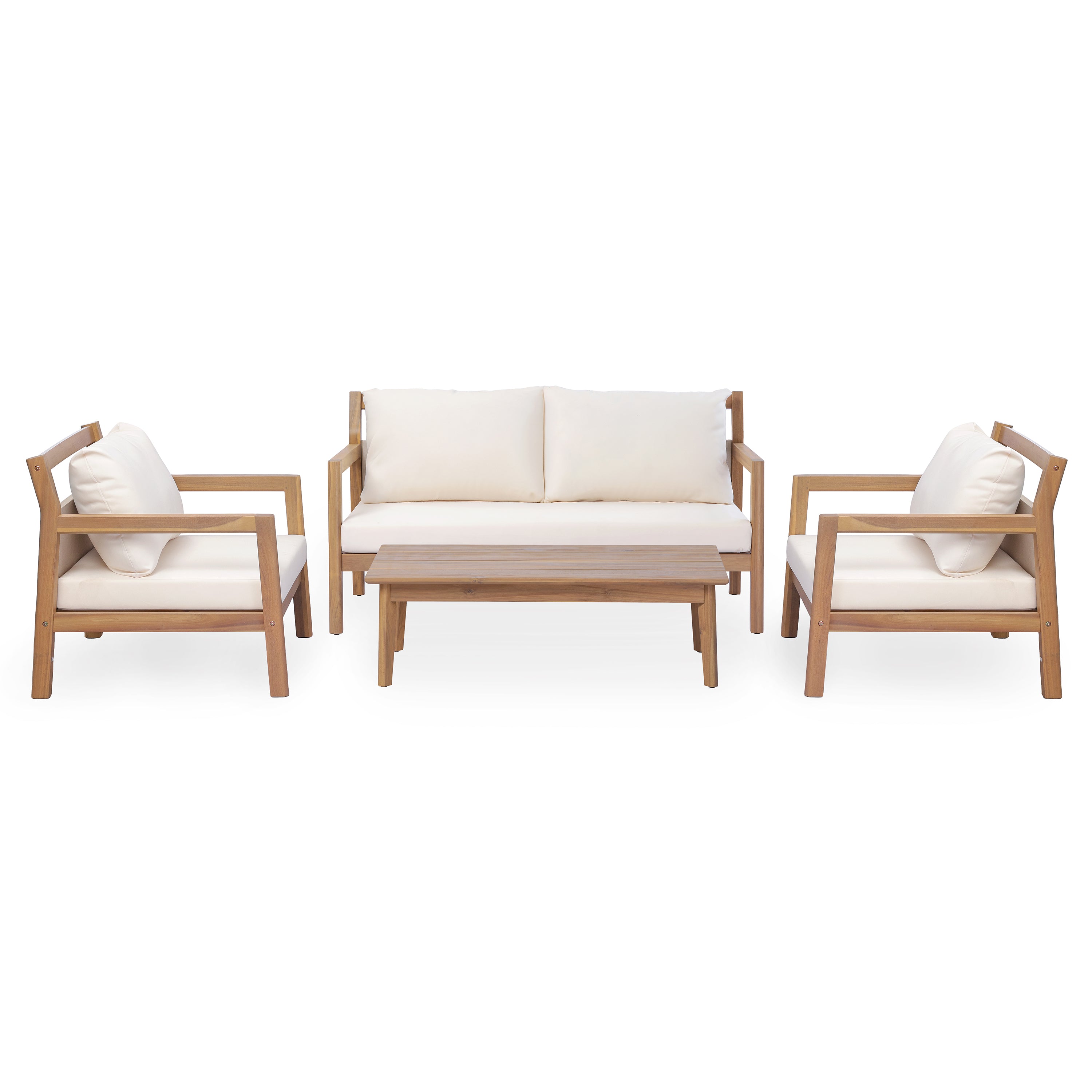 Pablo 4 Piece Outdoor Patio Chat Set