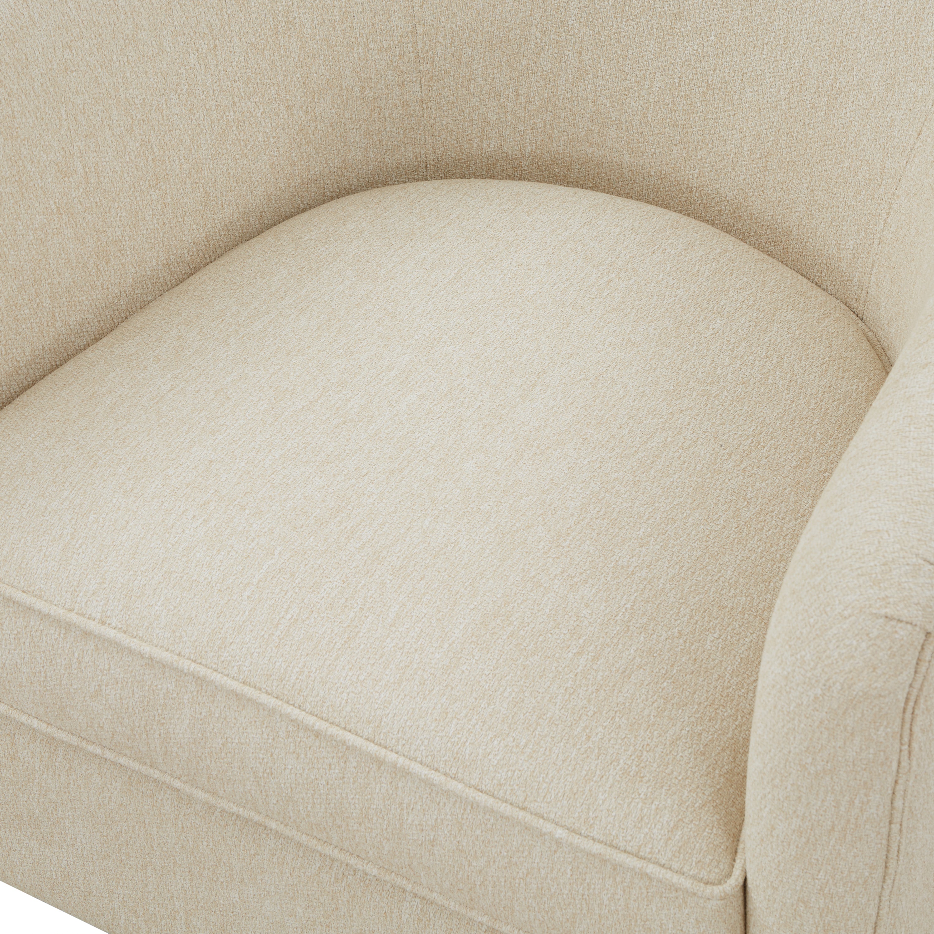 Miramar Swivel Club Accent Chair with Wood Base