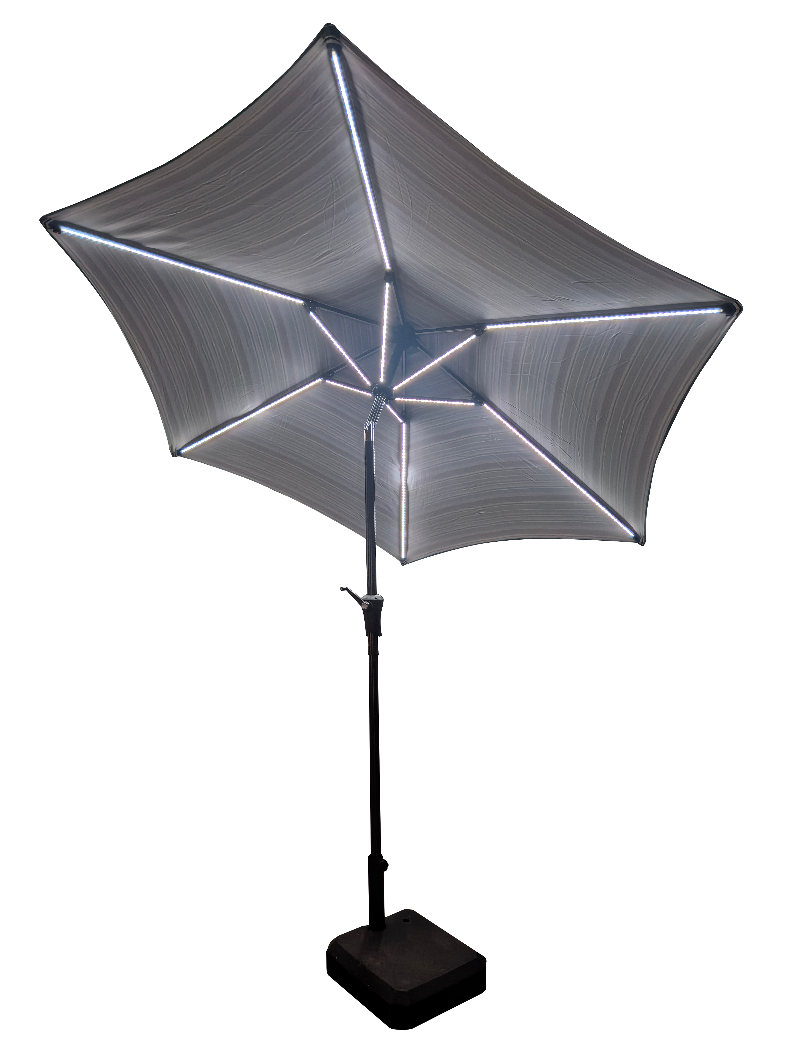Parasol 9' Patio Umbrella with Lights