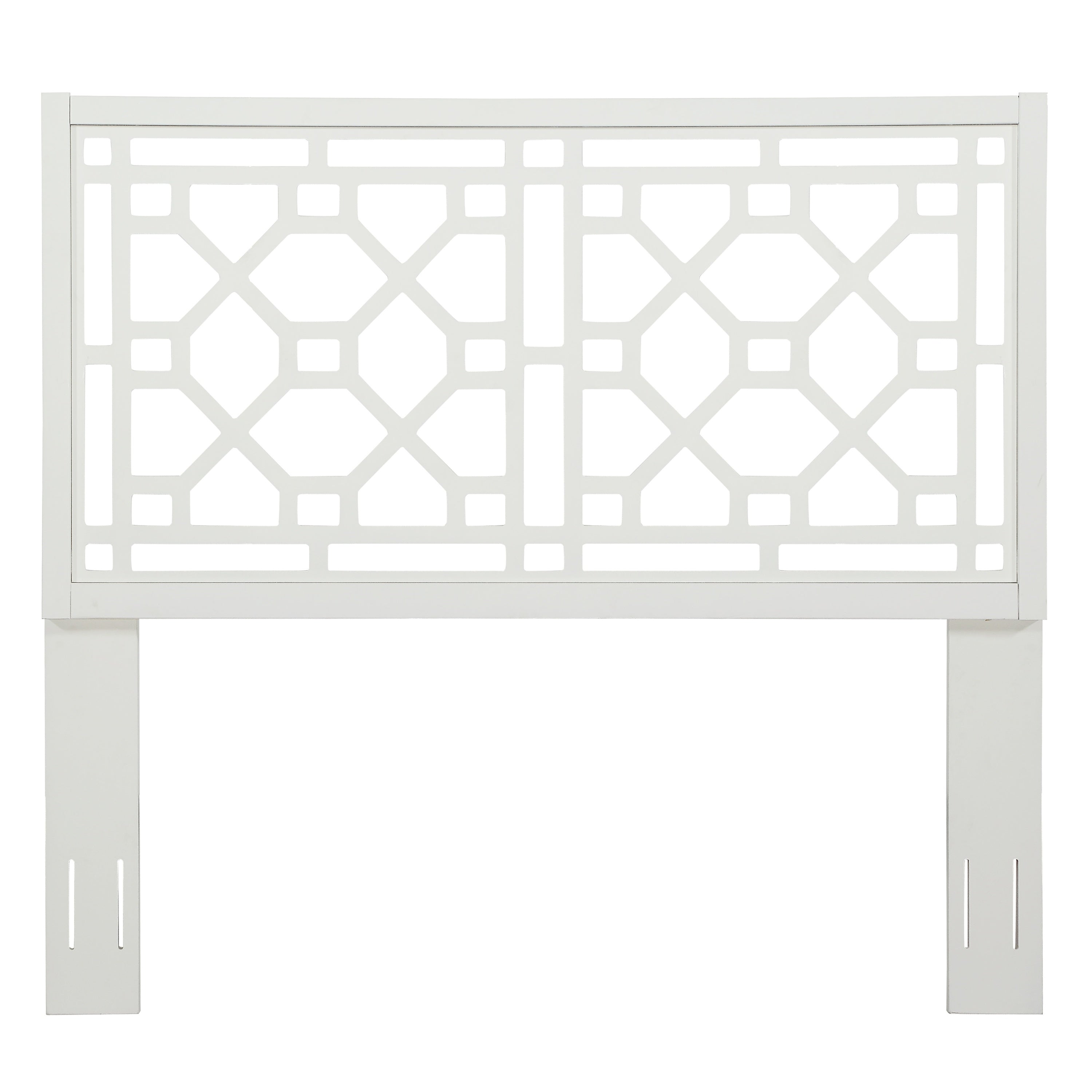 Tabor Chippendale White Headboard