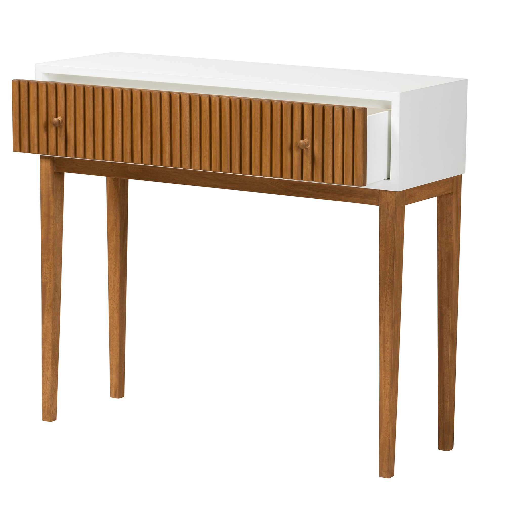 Harrietta Wood 1-Drawer Console Table