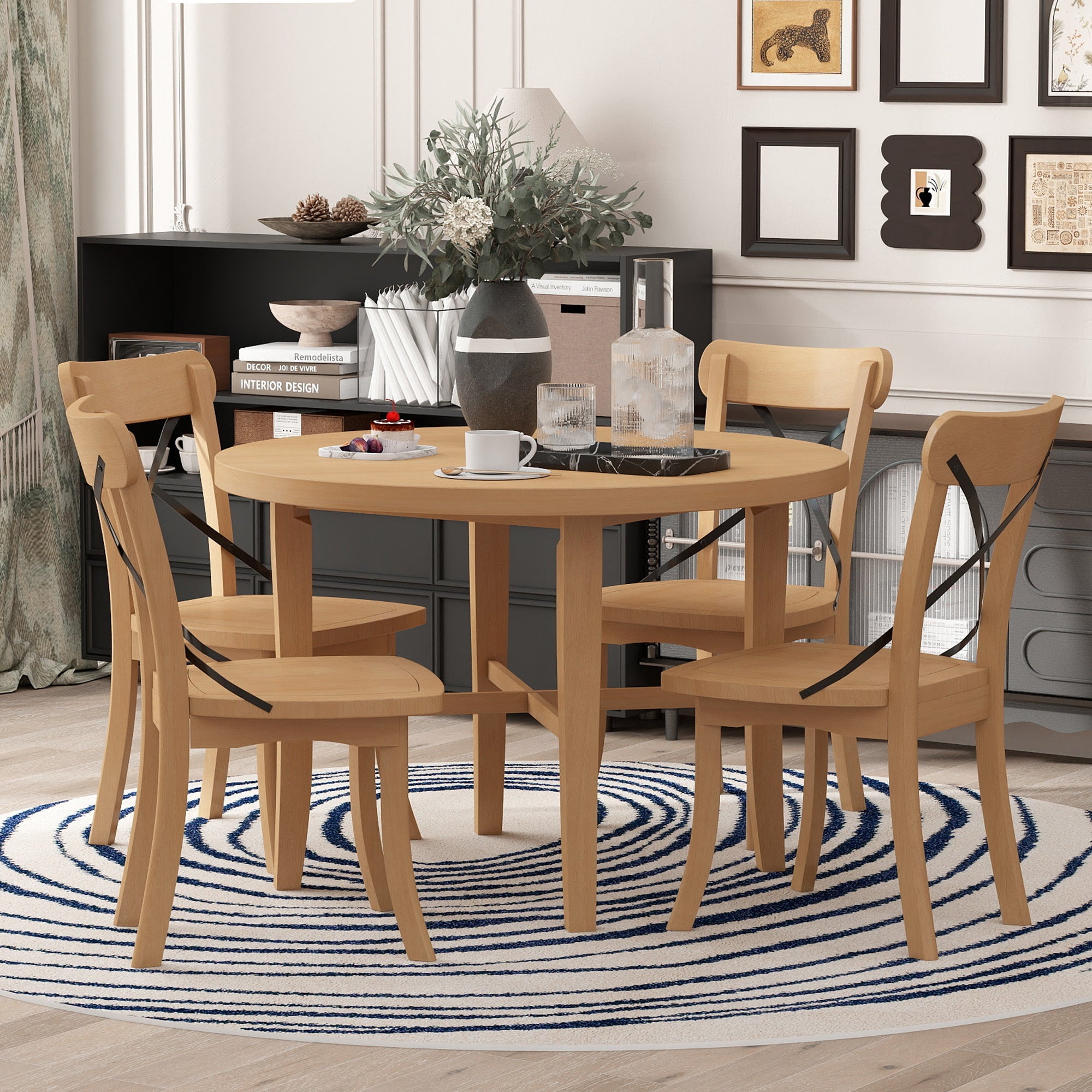 5-Piece Farmhouse Dining Set