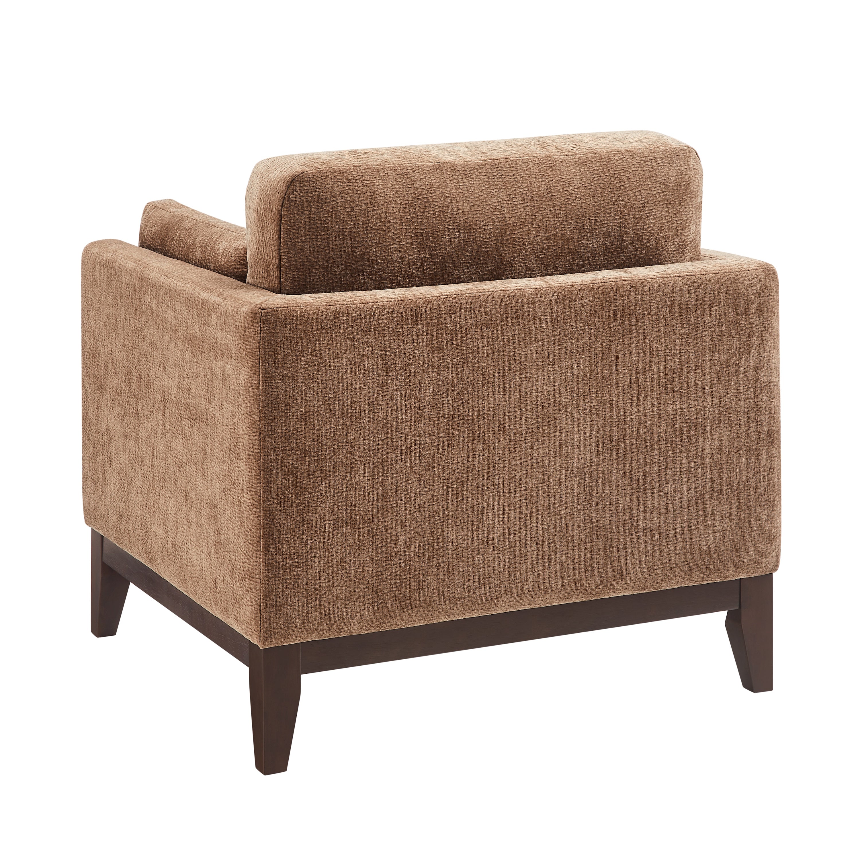 Chios Modern Arm Chair with Walnut Frame