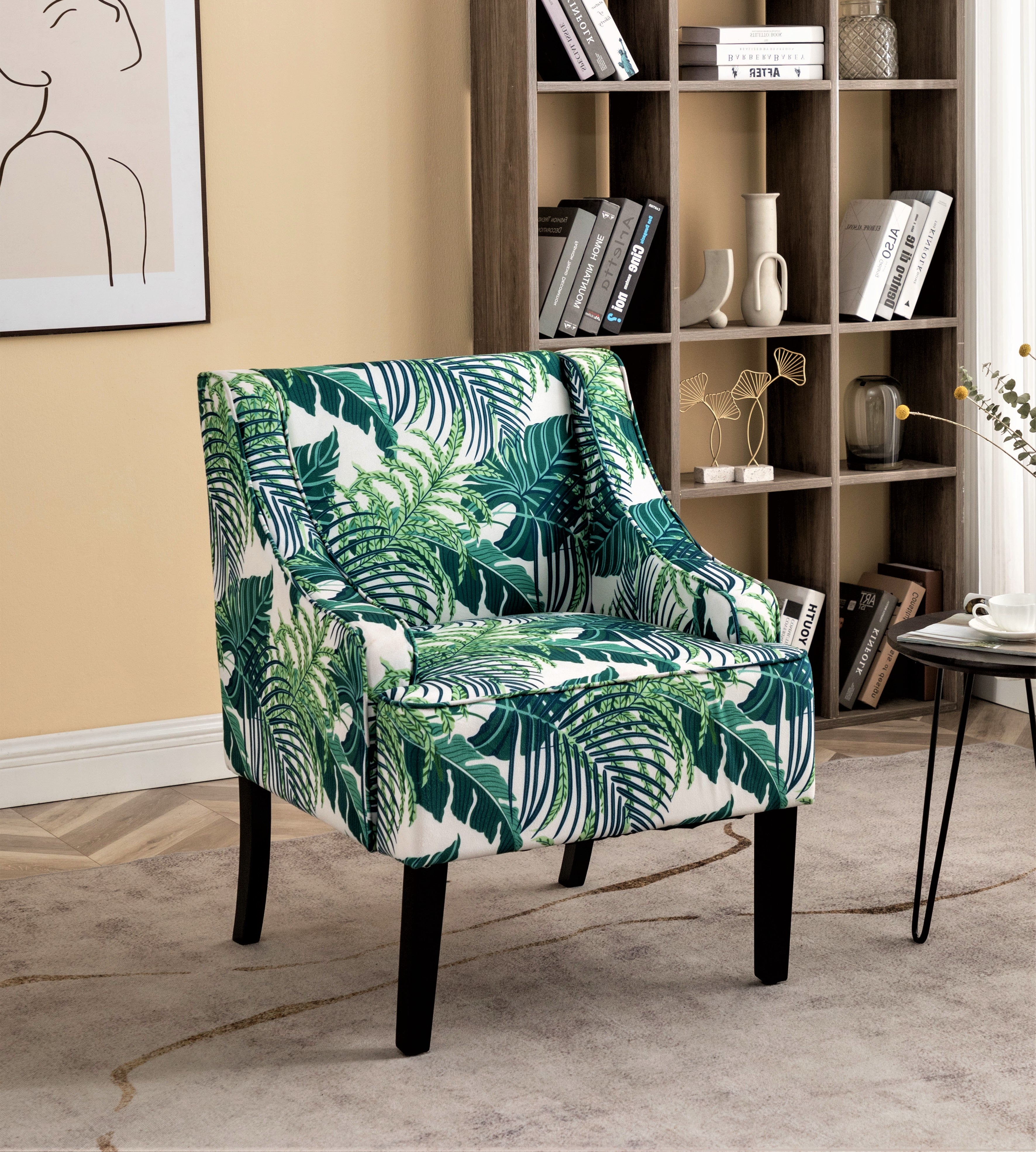 Versatile Palm Upholstered Side Chair