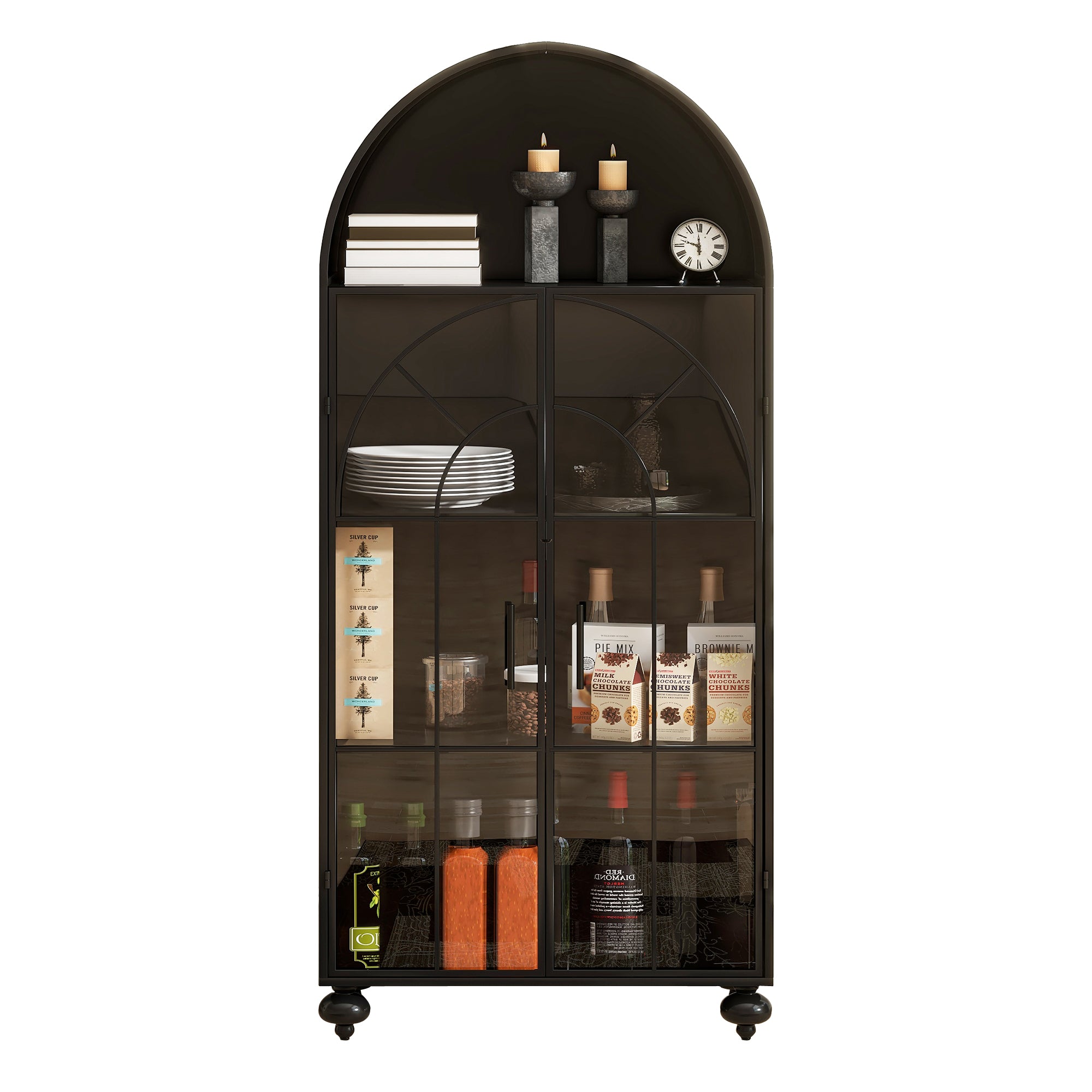 Modern Arched Storage Cabinet