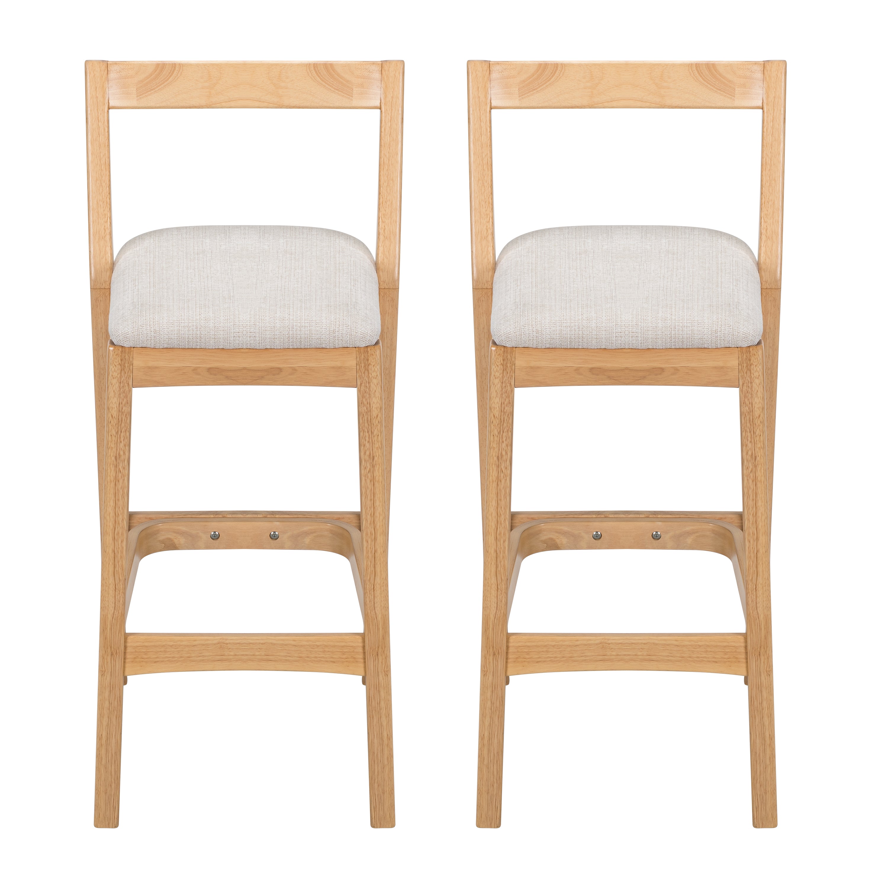 Jasper Indoor Rubberwood Barstool, Set of 2