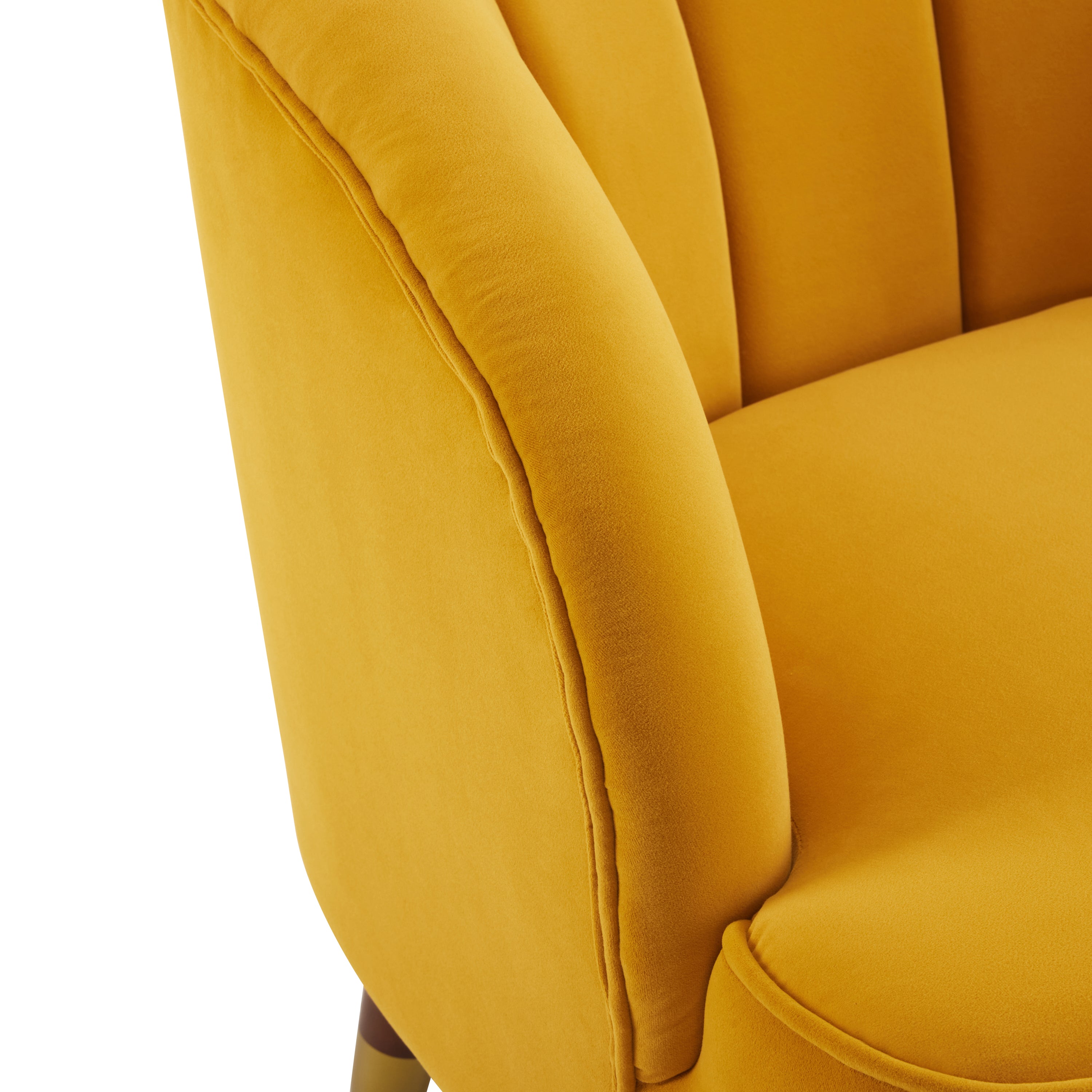 Upholstered Barrel Accent Chair