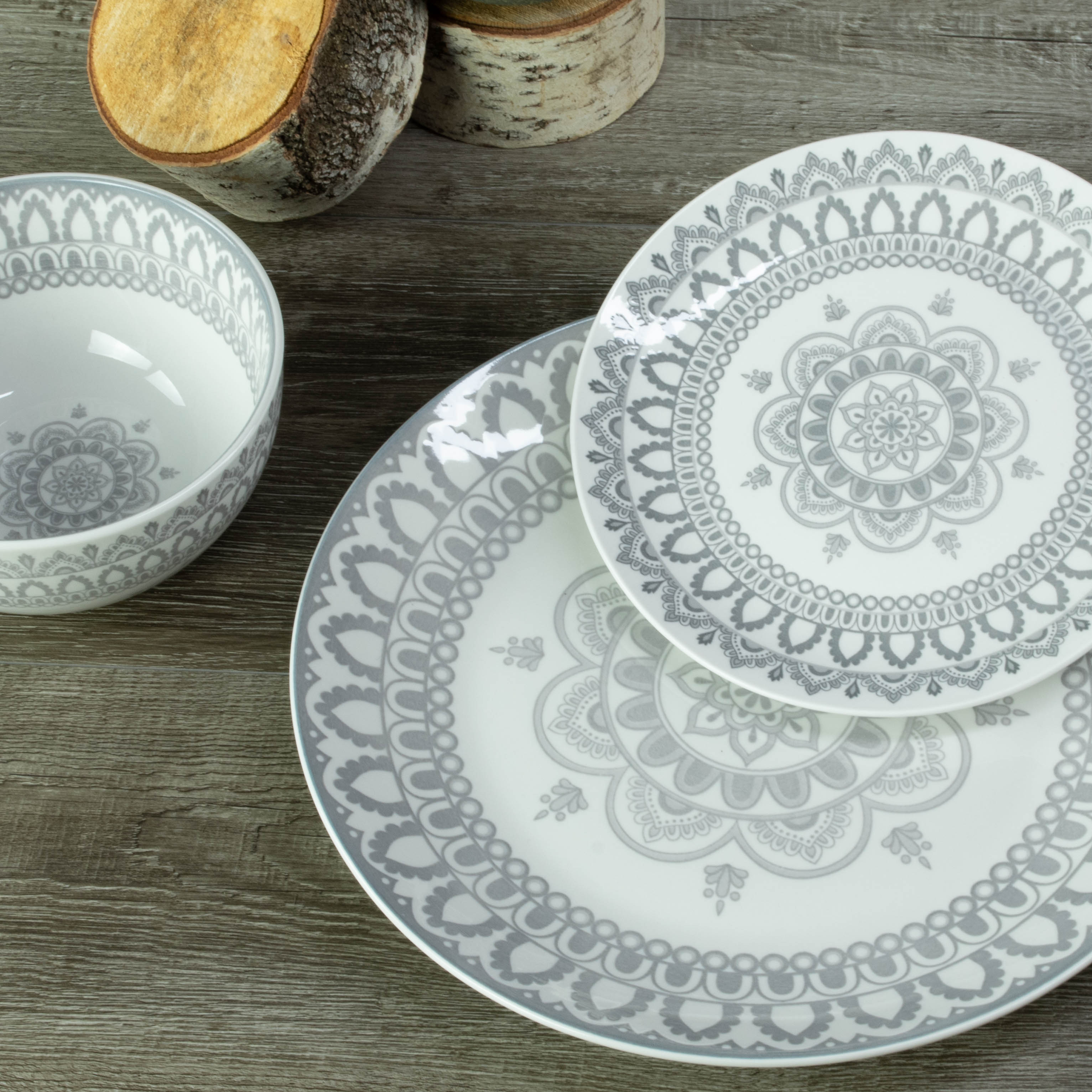 Arabesque 12 Piece Dinnerware Set