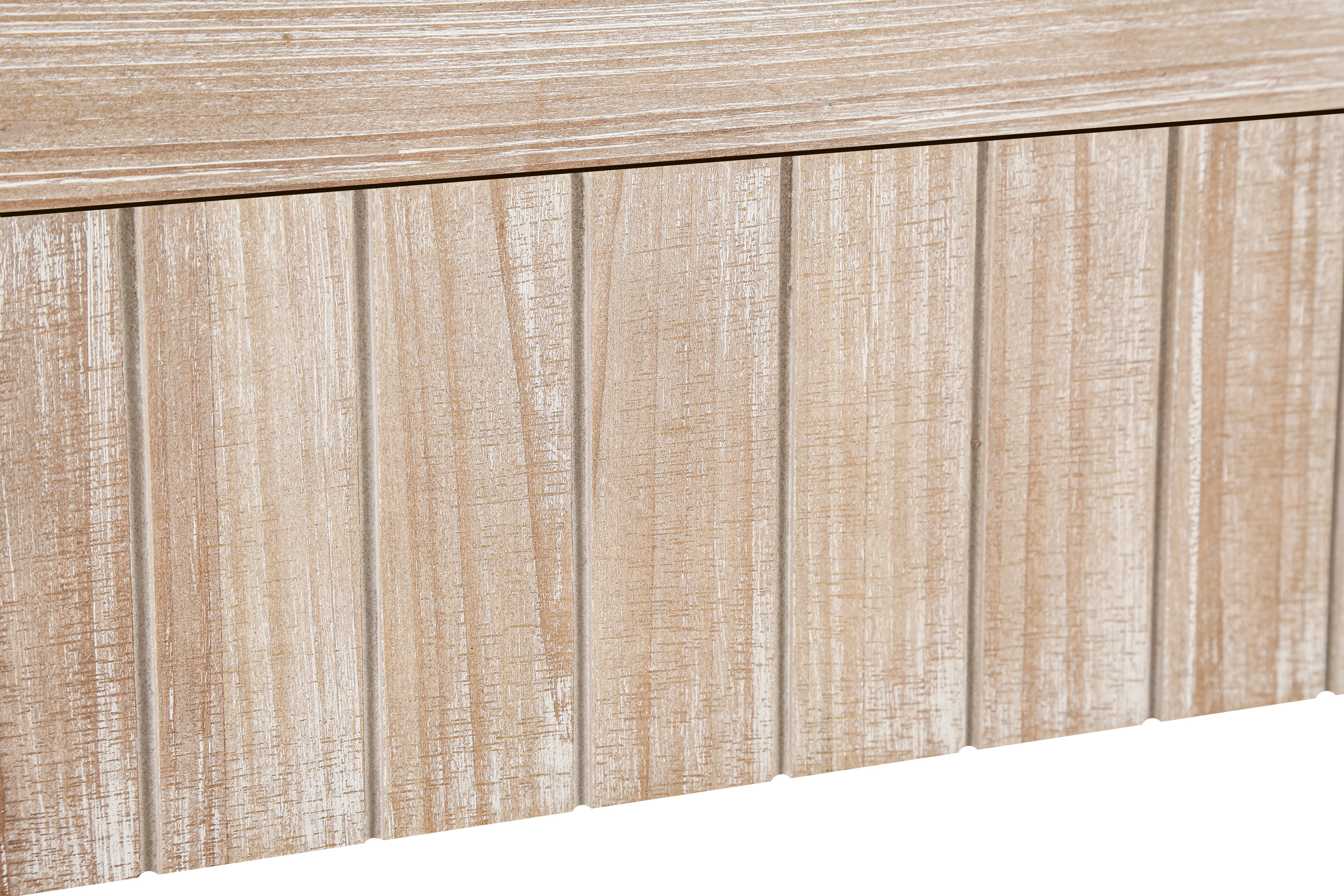 Console Table with Curved Edge 2 Hidden Handle Drawers