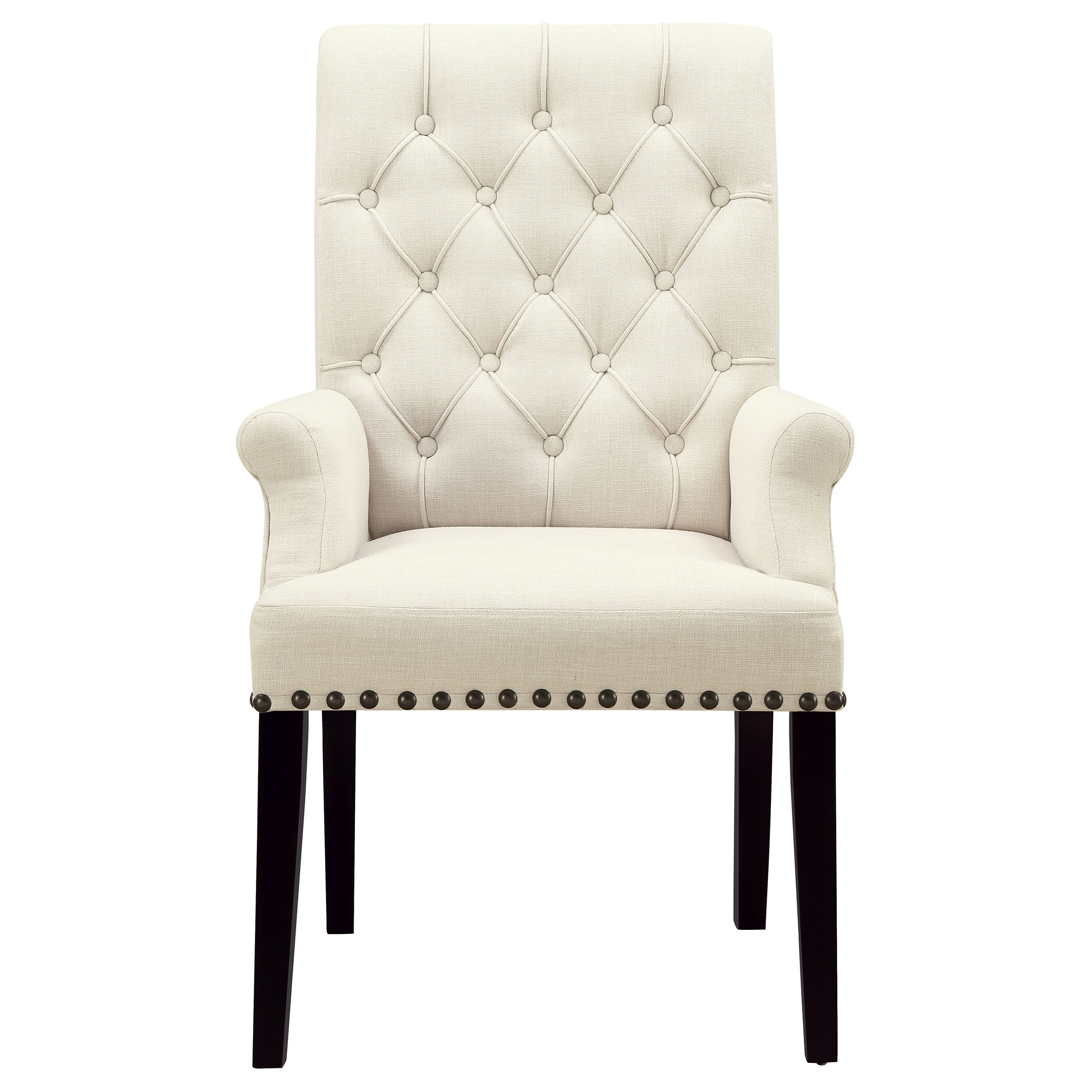 Sonja Cream Dining Set with Tufted Upholstered Dining Chairs