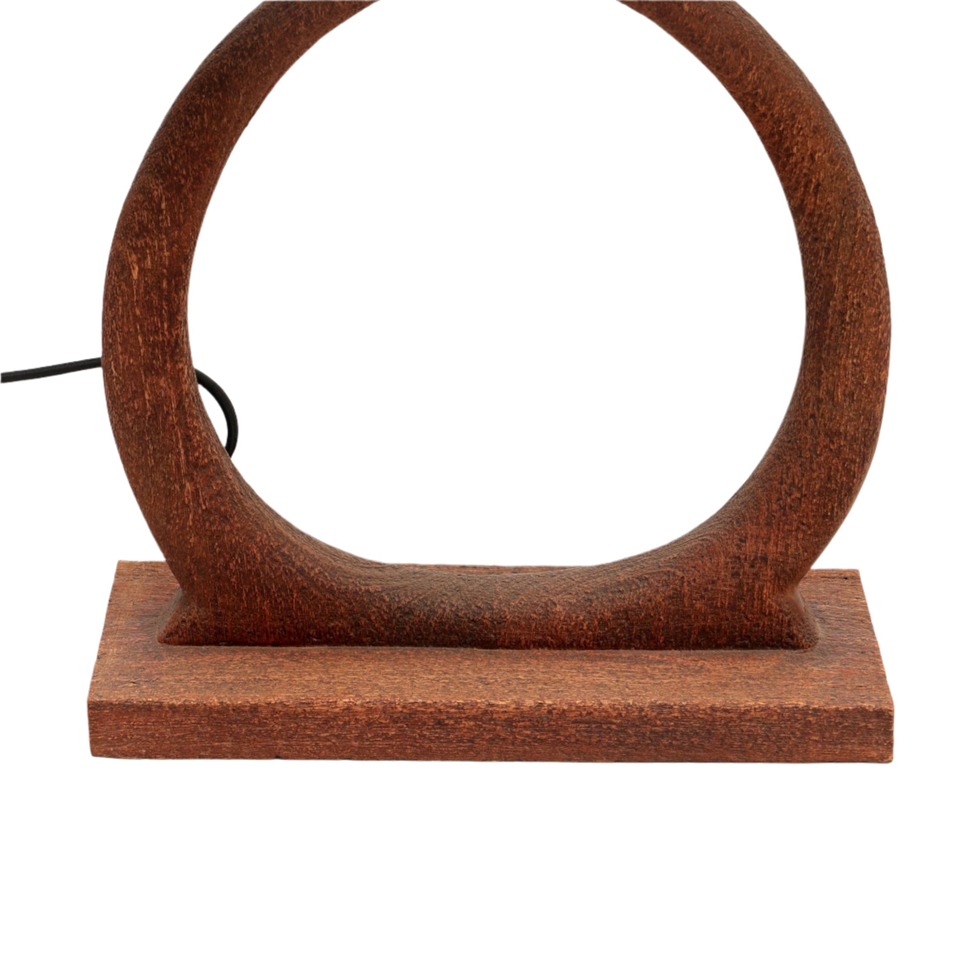 Decorative Table Lamp with Wooden Base