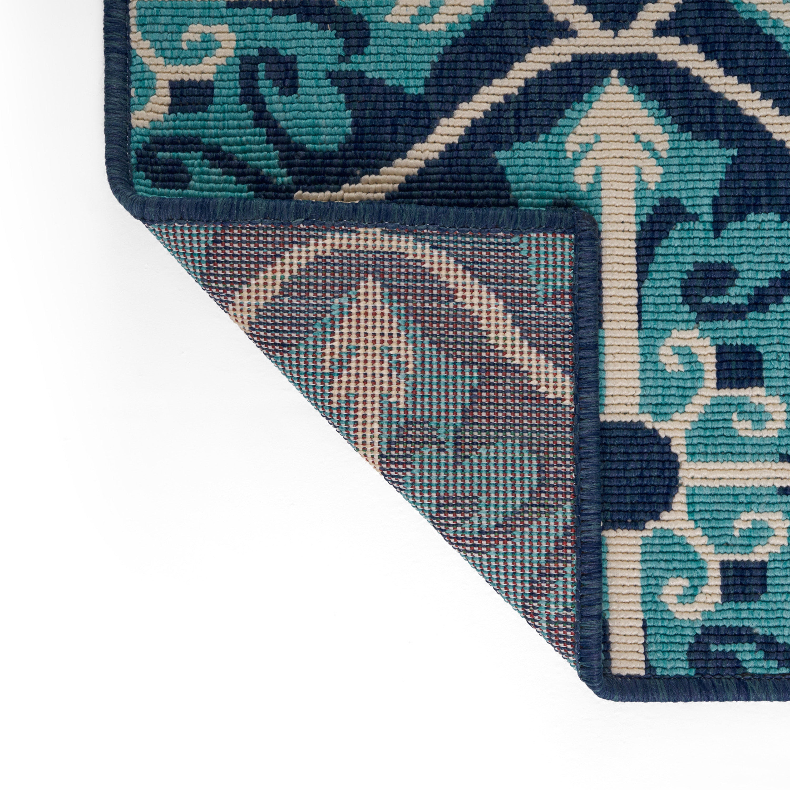 Realized Outdoor Rug with Rectangle Shape and Trellis Pattern