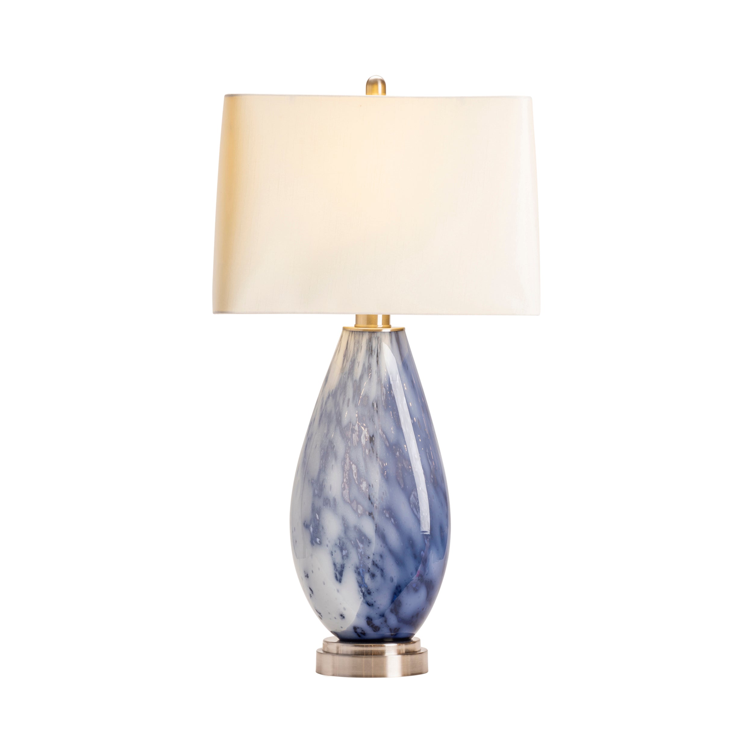 Blue Blown Glass Table Lamp
