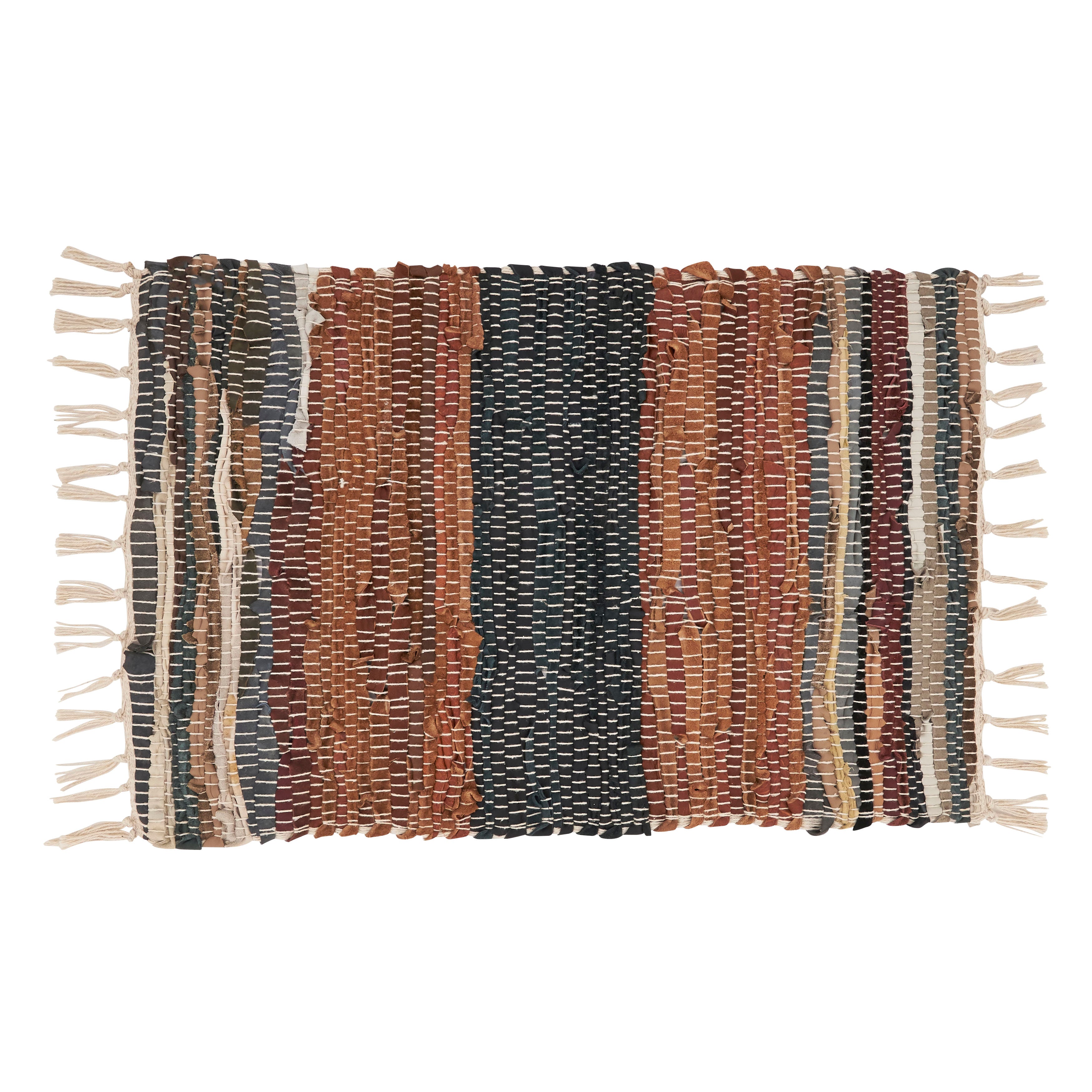 Striped Chindi Multicolor Placemats, Set of 4