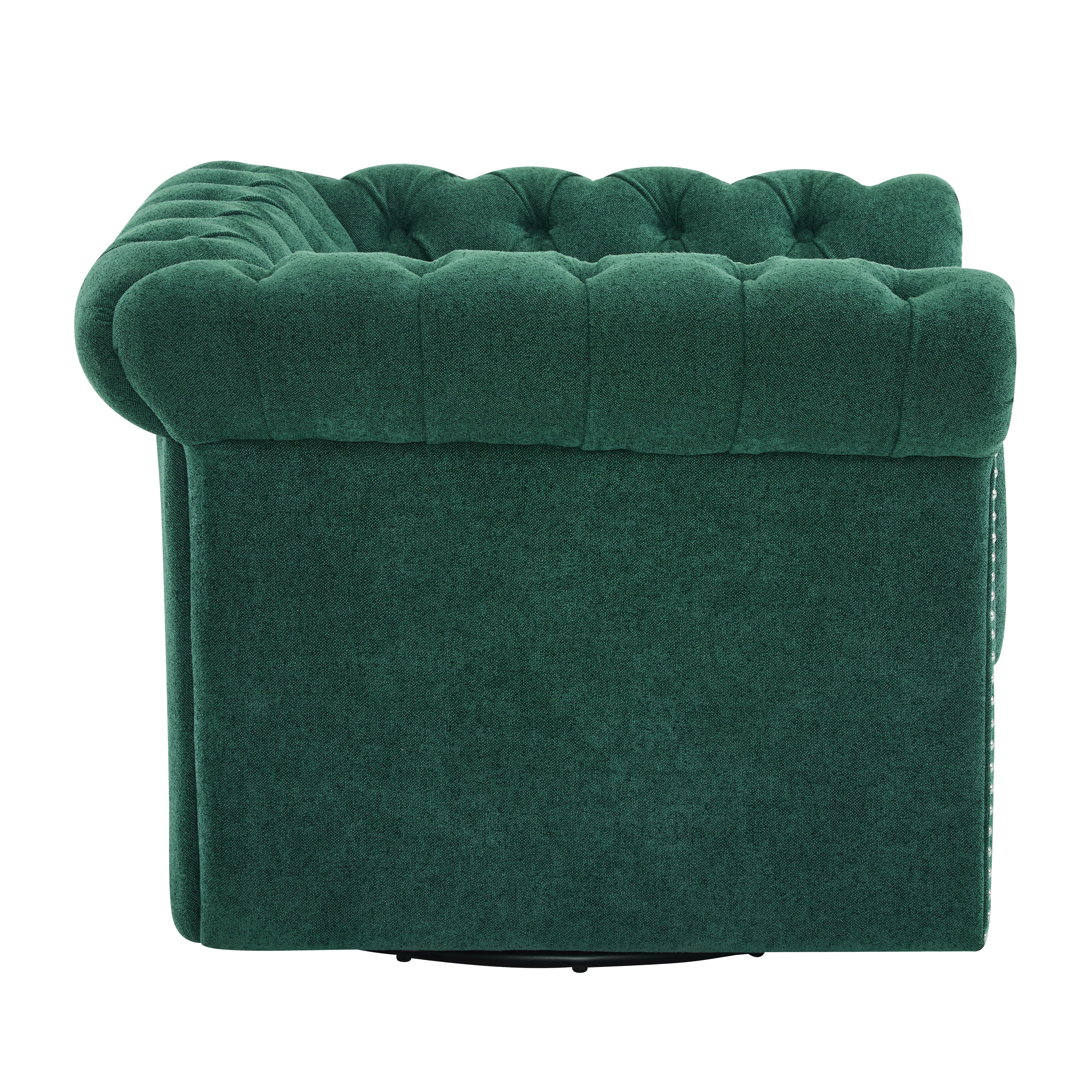 Chesterfield Swivel Club Accent Chair