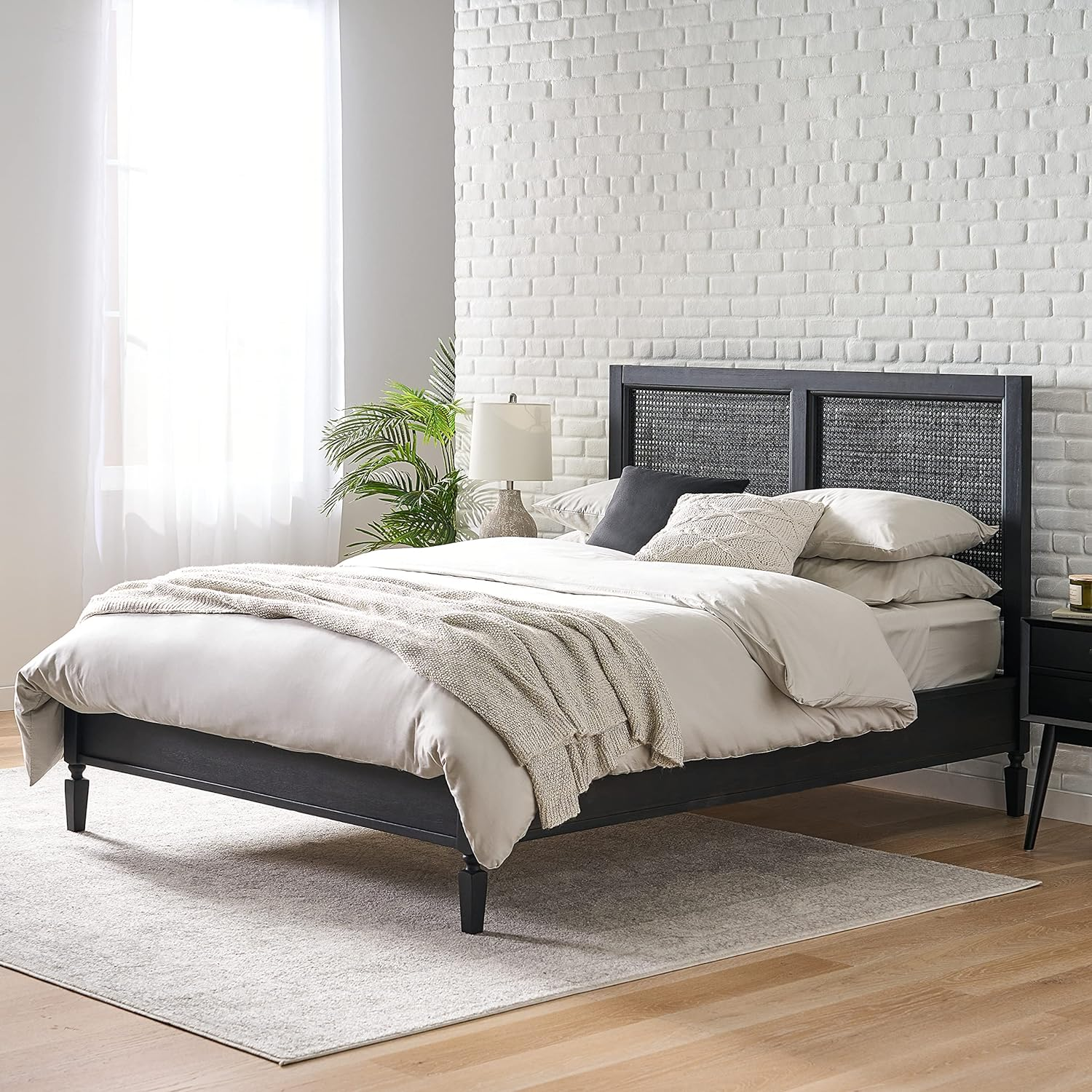 Balikos Solid Wood Queen Bed