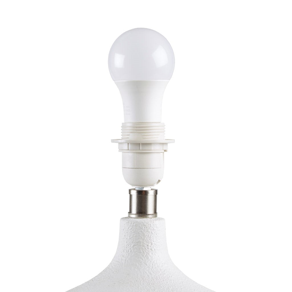 Table Lamp with Ceramic Base and Raffia Shade