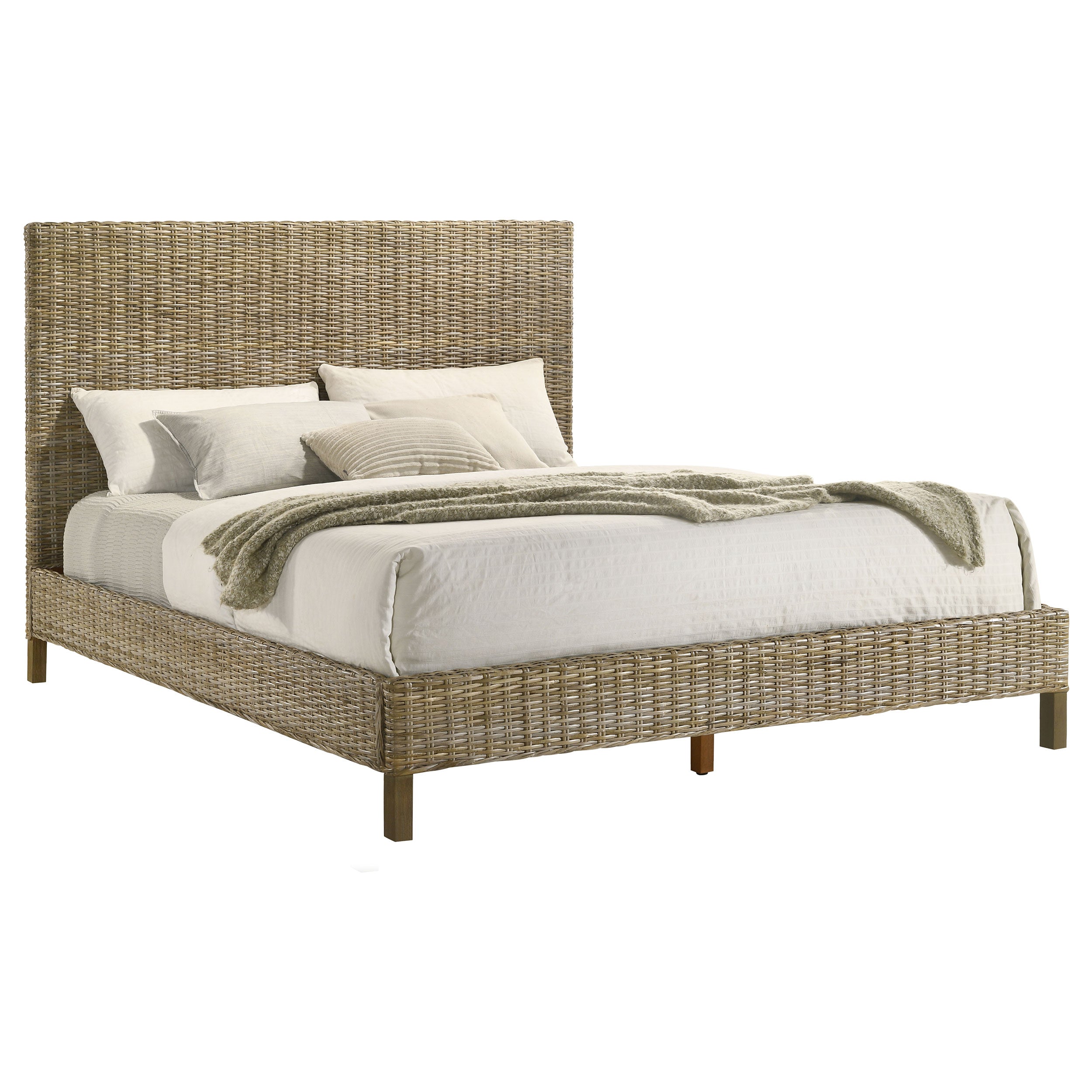 Almaden Kubu Grey Panel Bed
