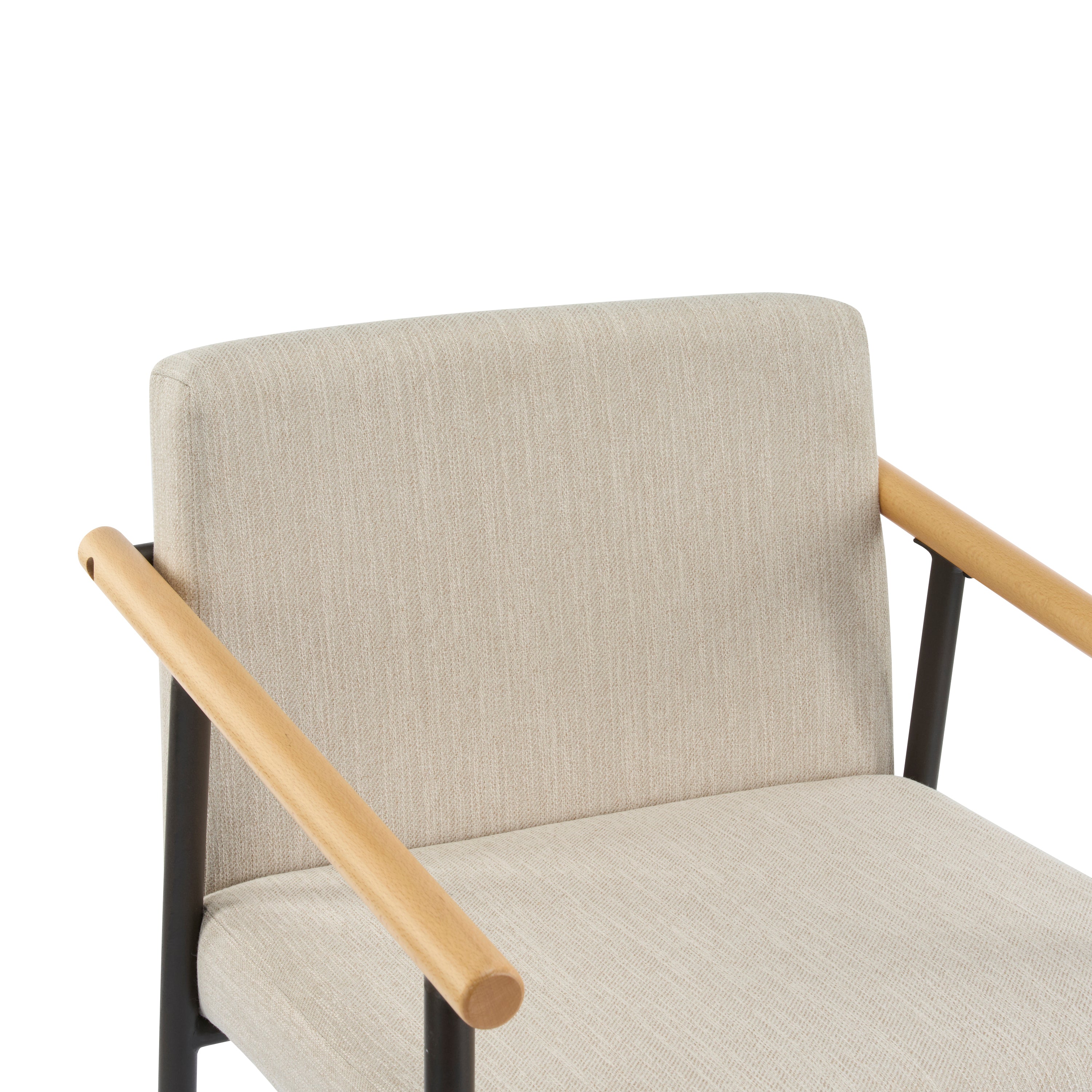 Kentwood Square Back Upholstered Counter Stool with Iron Frame, Set of 2