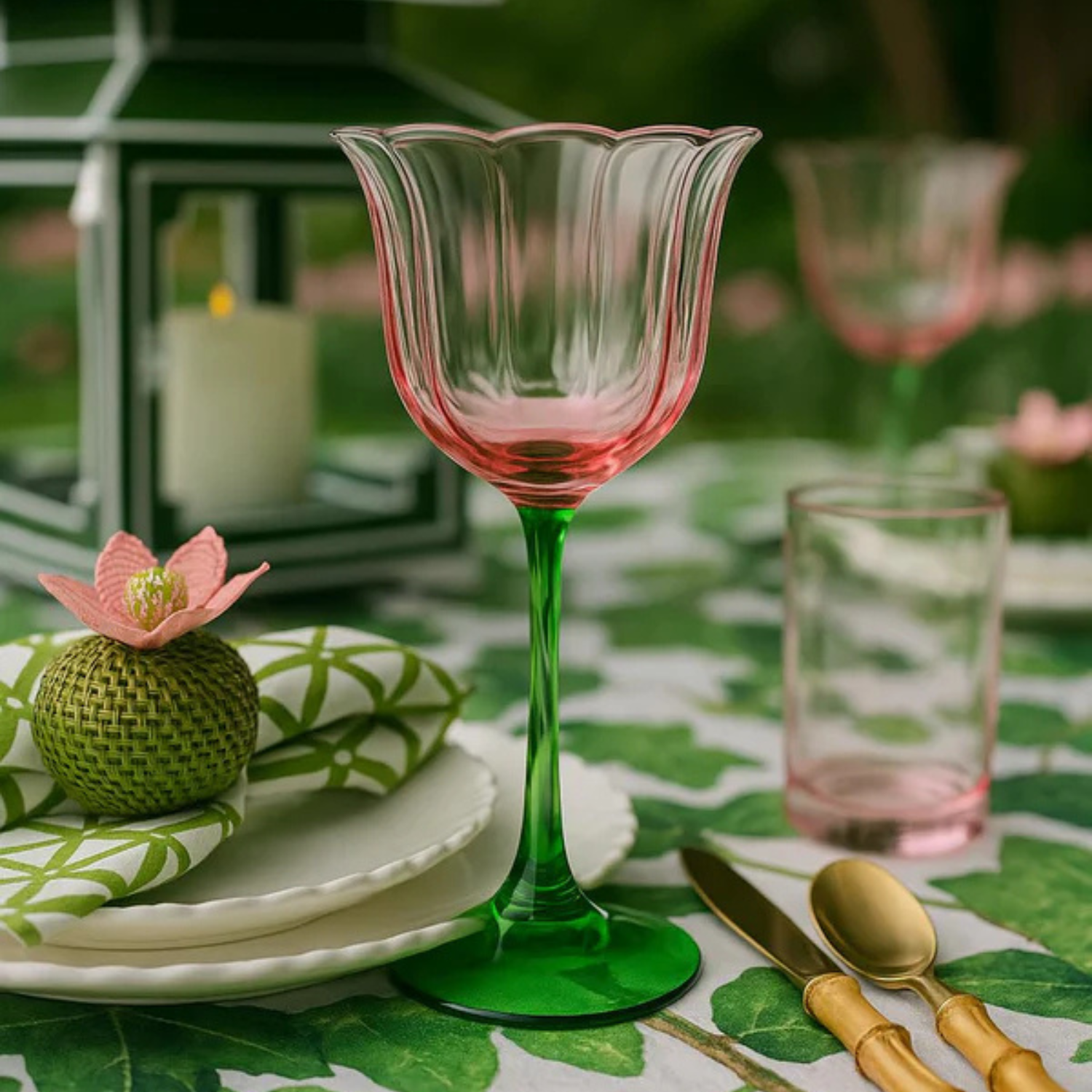 Tulip Wine Glasses Blossom Pink, Set of 2
