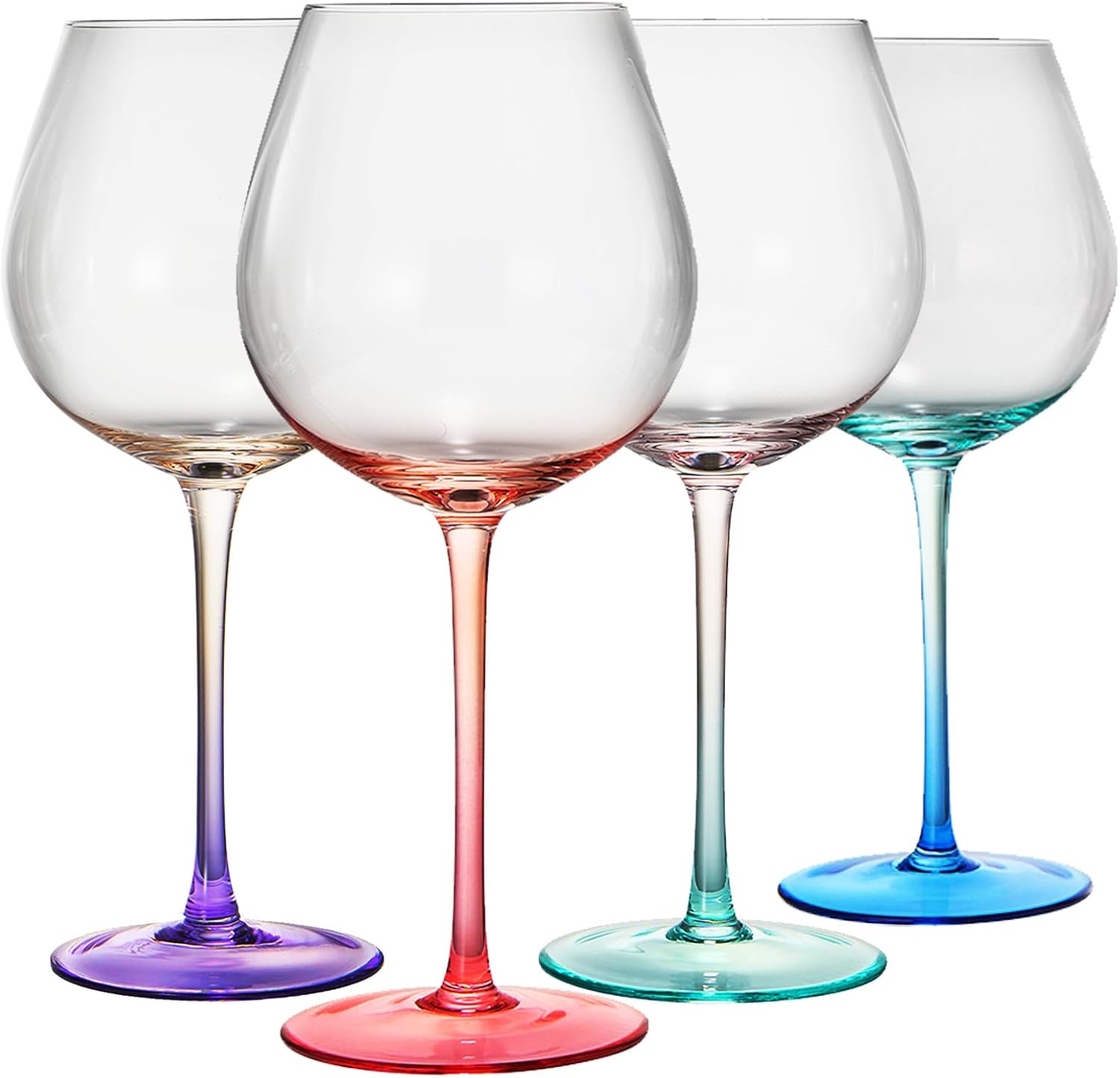 Alba Stemmed Balloon Wine Glasses, Set of 4