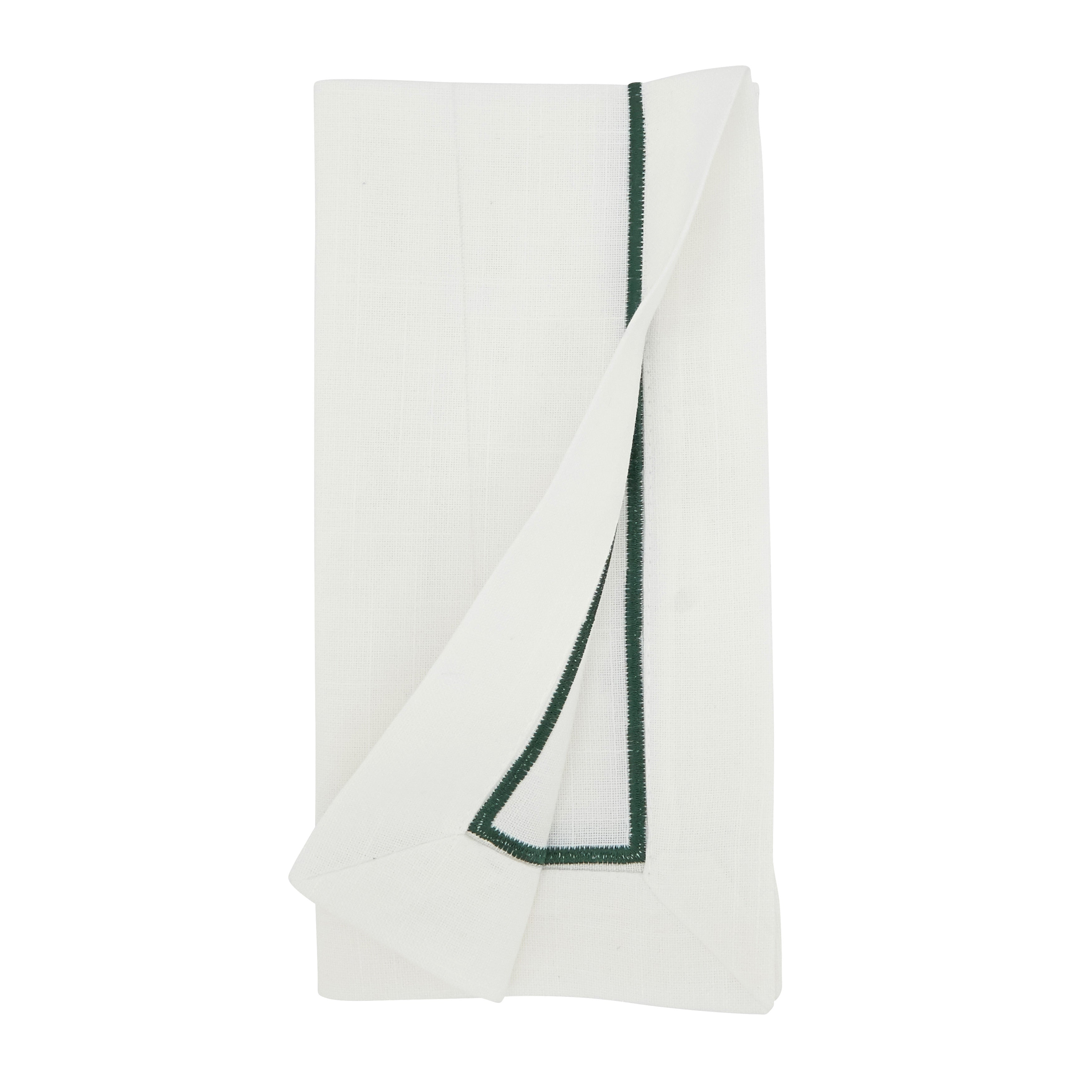 Embroidered Line Design Napkin, Set of 4