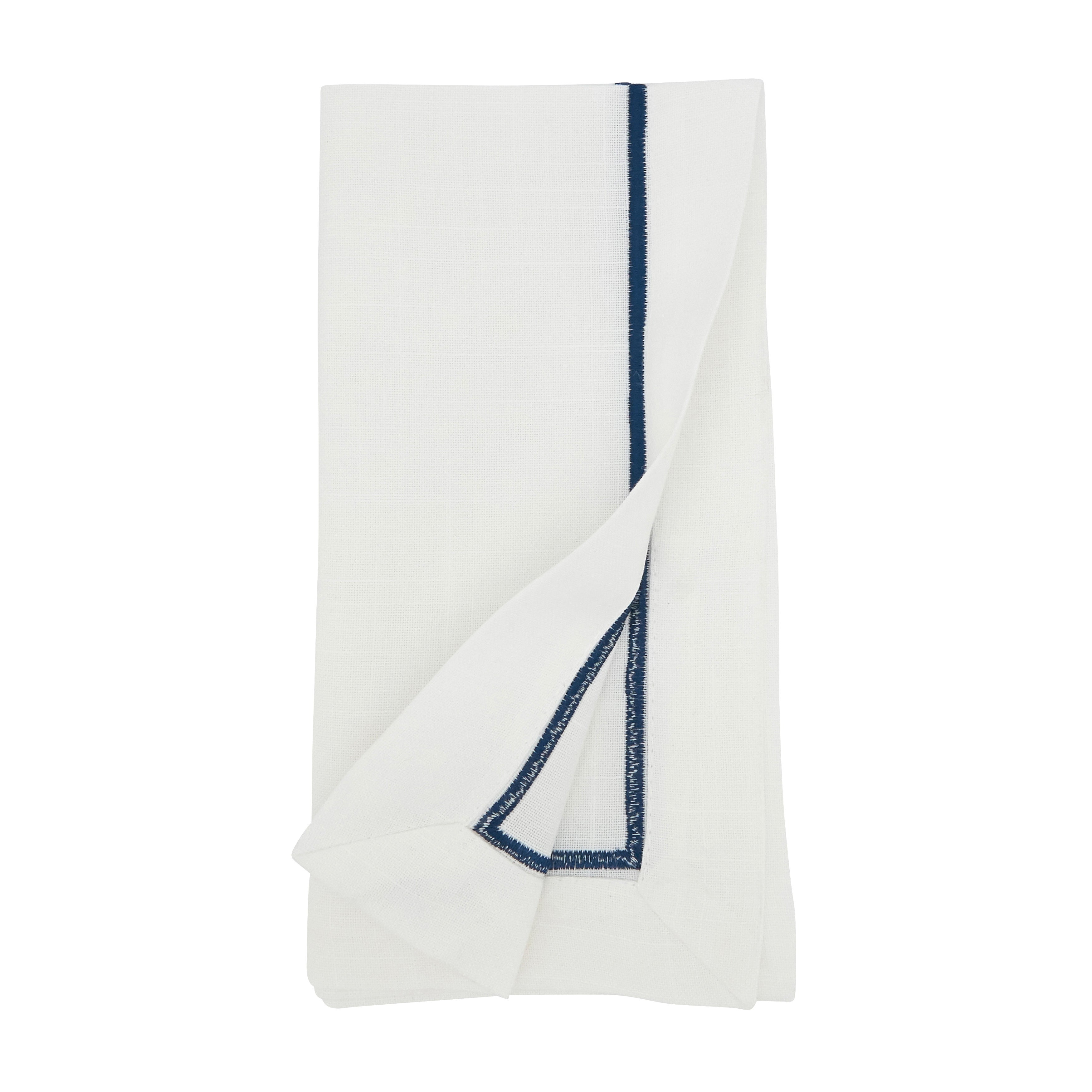 Embroidered Line Design Napkin, Set of 4