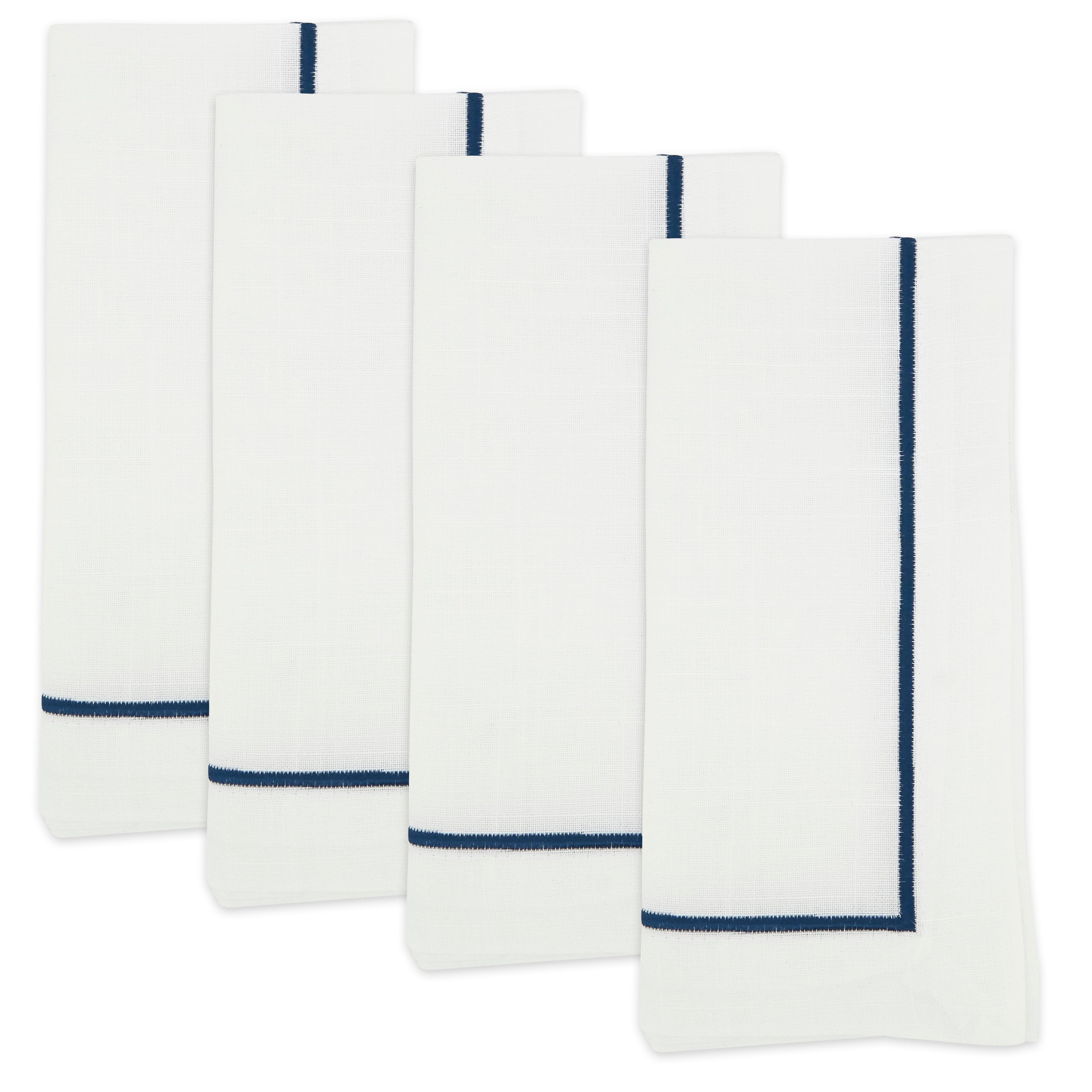Embroidered Line Design Napkin, Set of 4