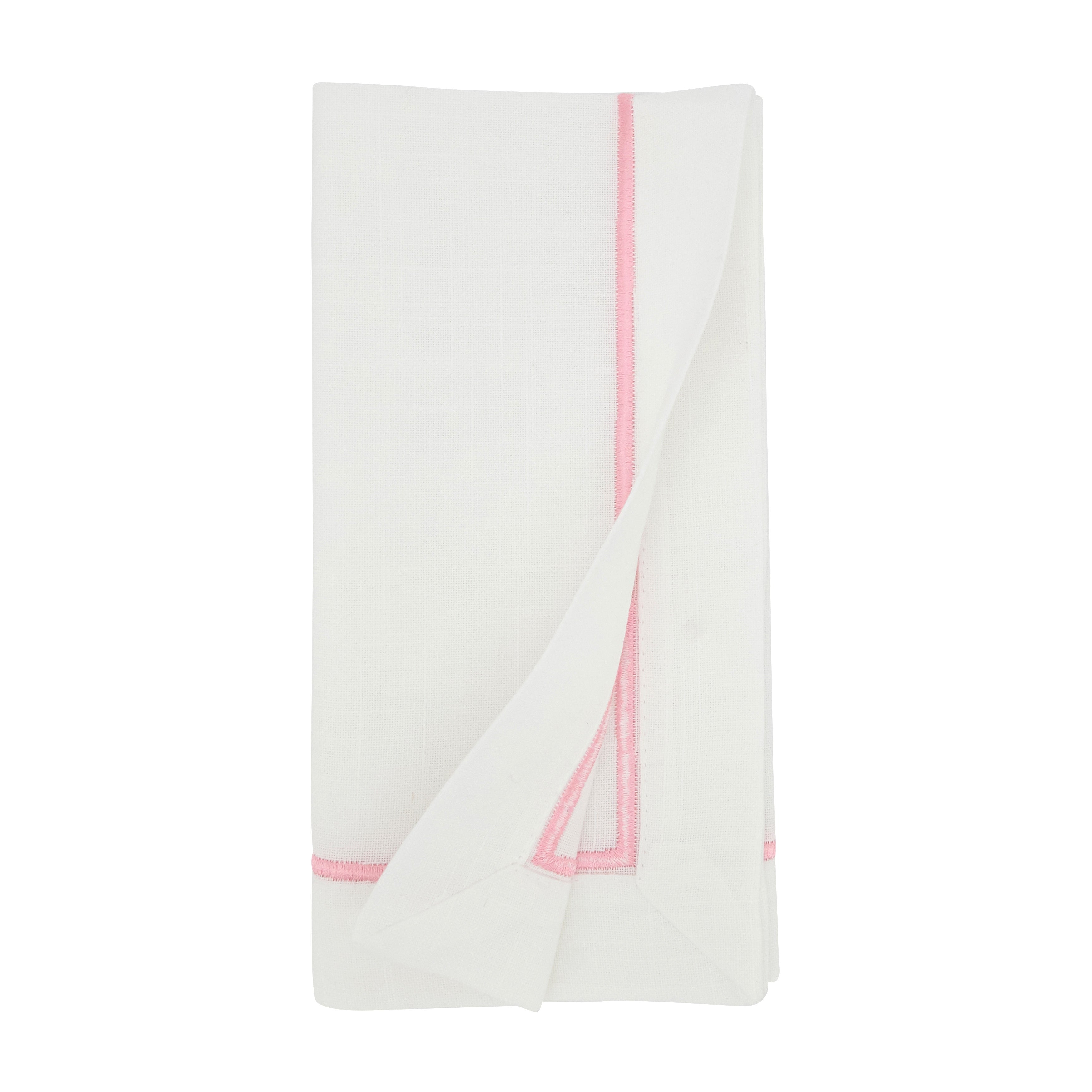Embroidered Line Design Napkin, Set of 4