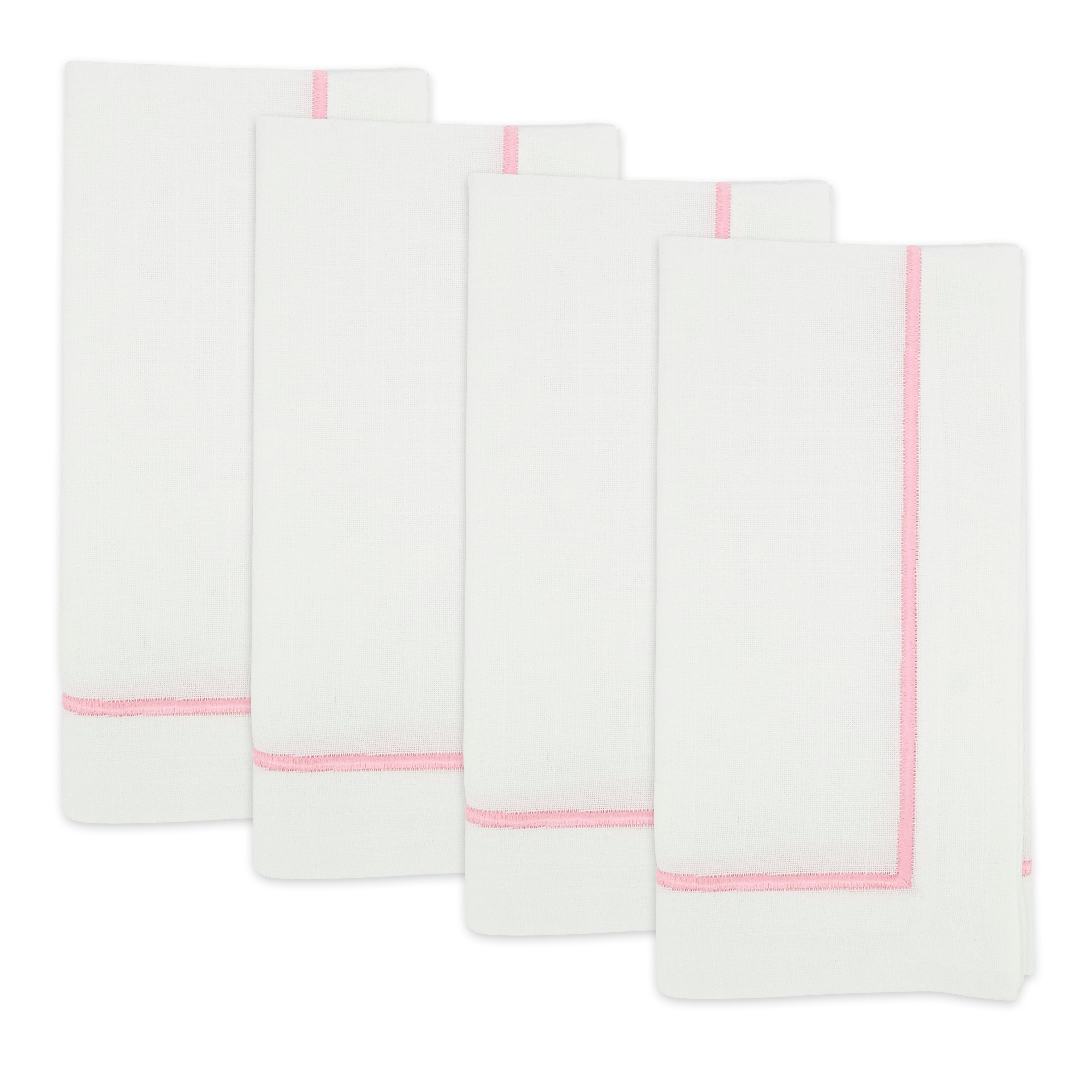 Embroidered Line Design Napkin, Set of 4