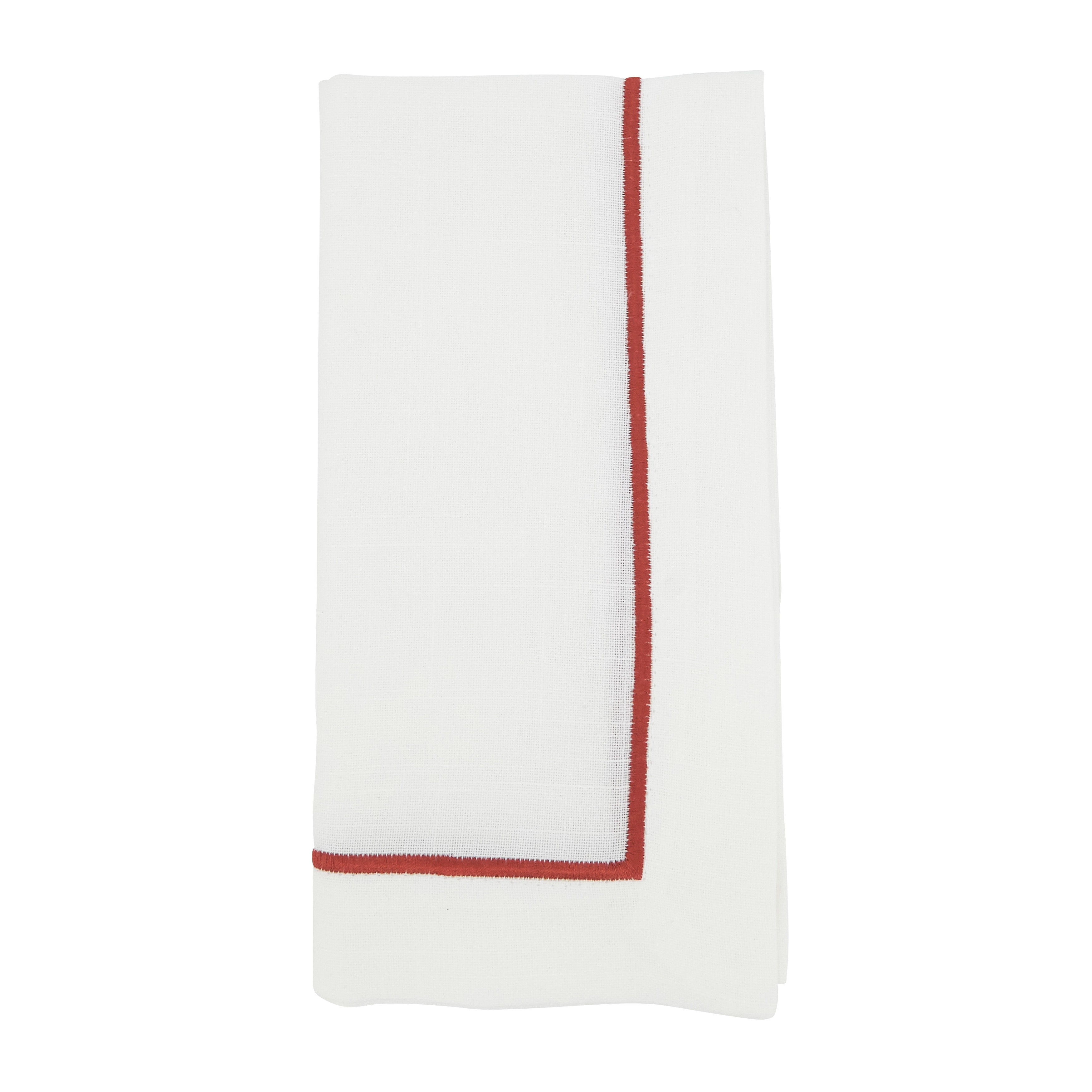 Embroidered Line Design Napkin, Set of 4