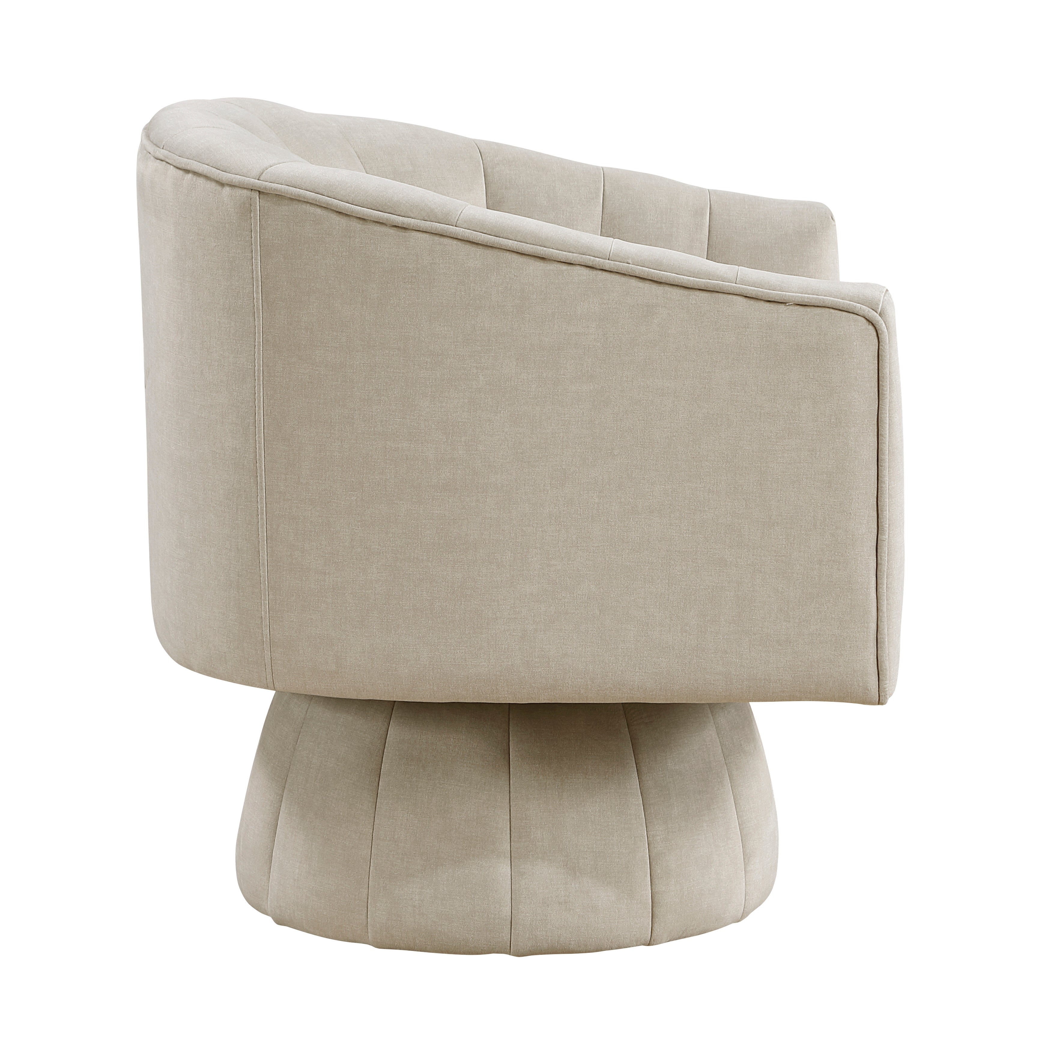 Dark Green Velvet Accent Chair Modern Luxury Living Room Furniture, 1pc Swivel Chair Comfortable Barrel Back