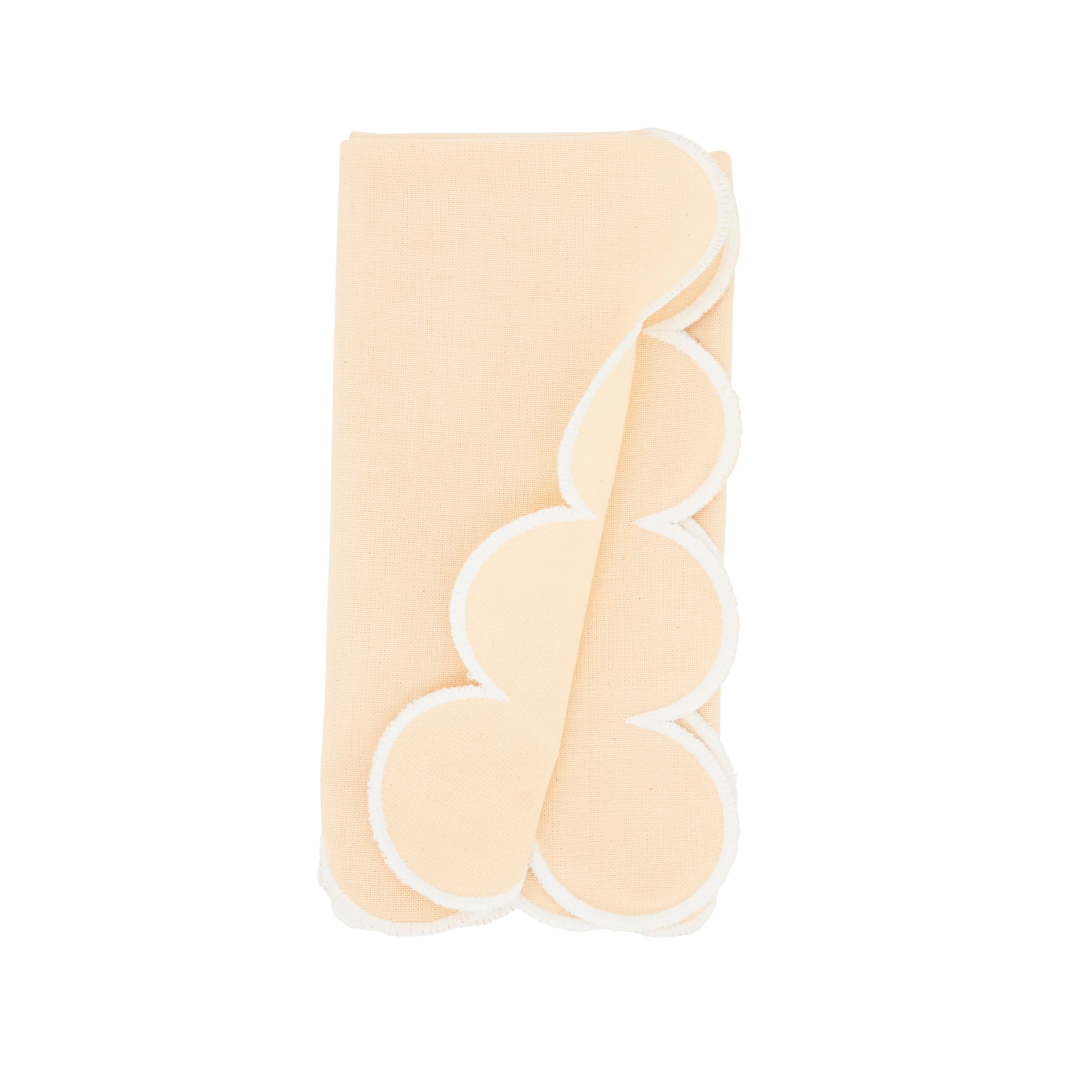 Scalloped Hem Napkin, Set of 4