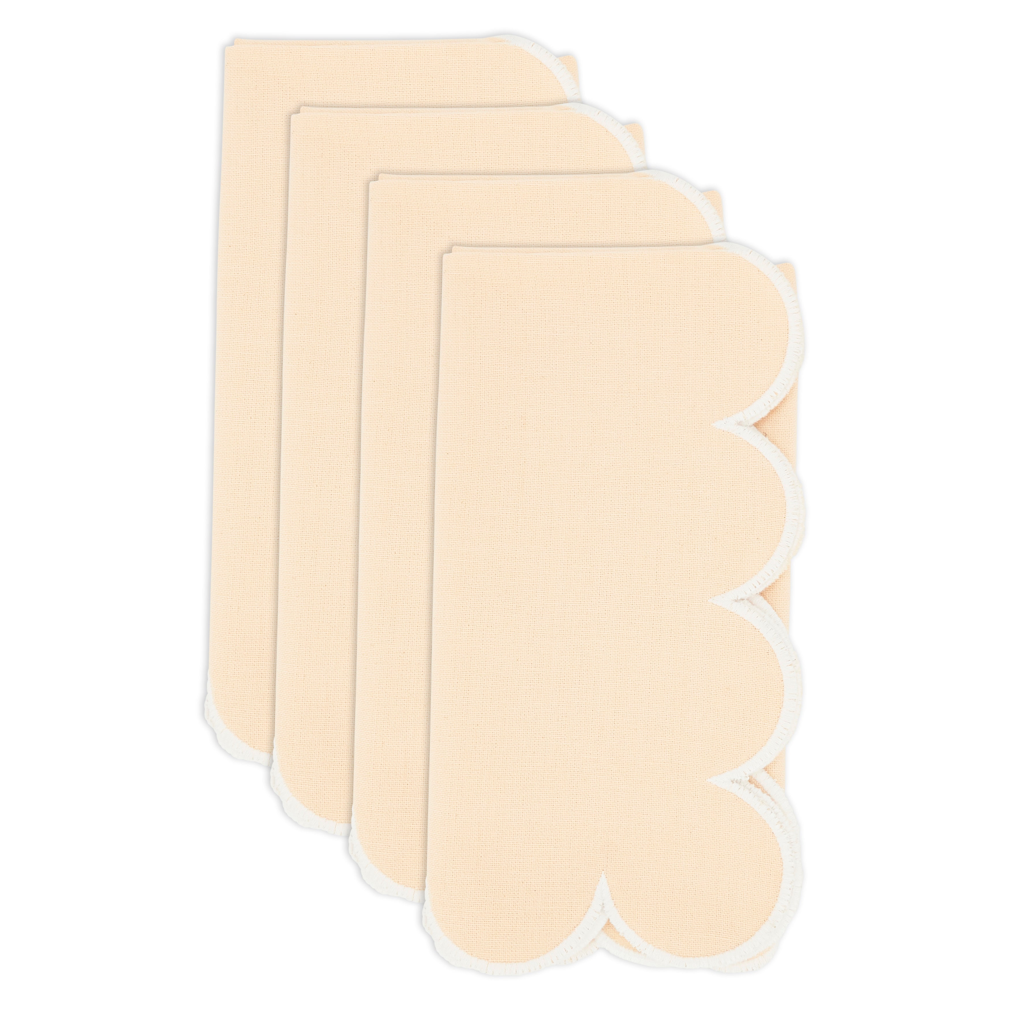 Scalloped Hem Napkin, Set of 4