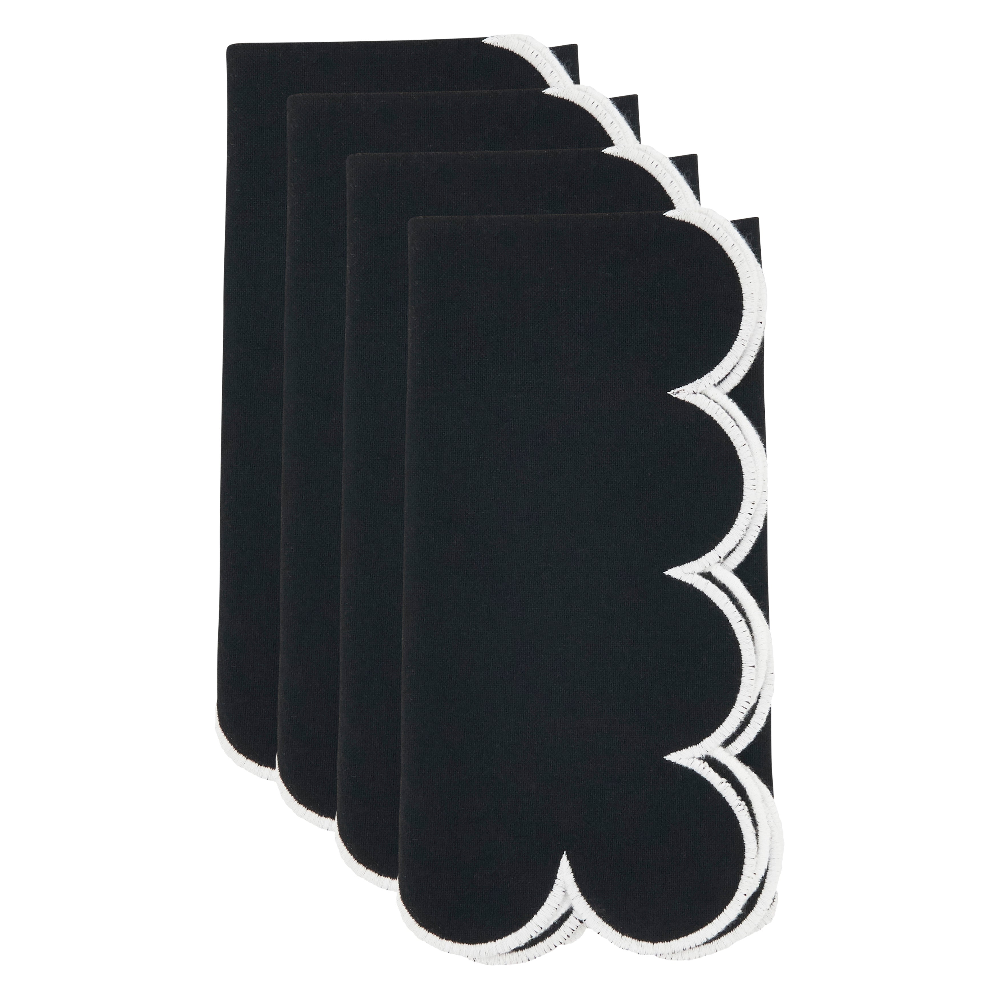 Scalloped Hem Napkin, Set of 4