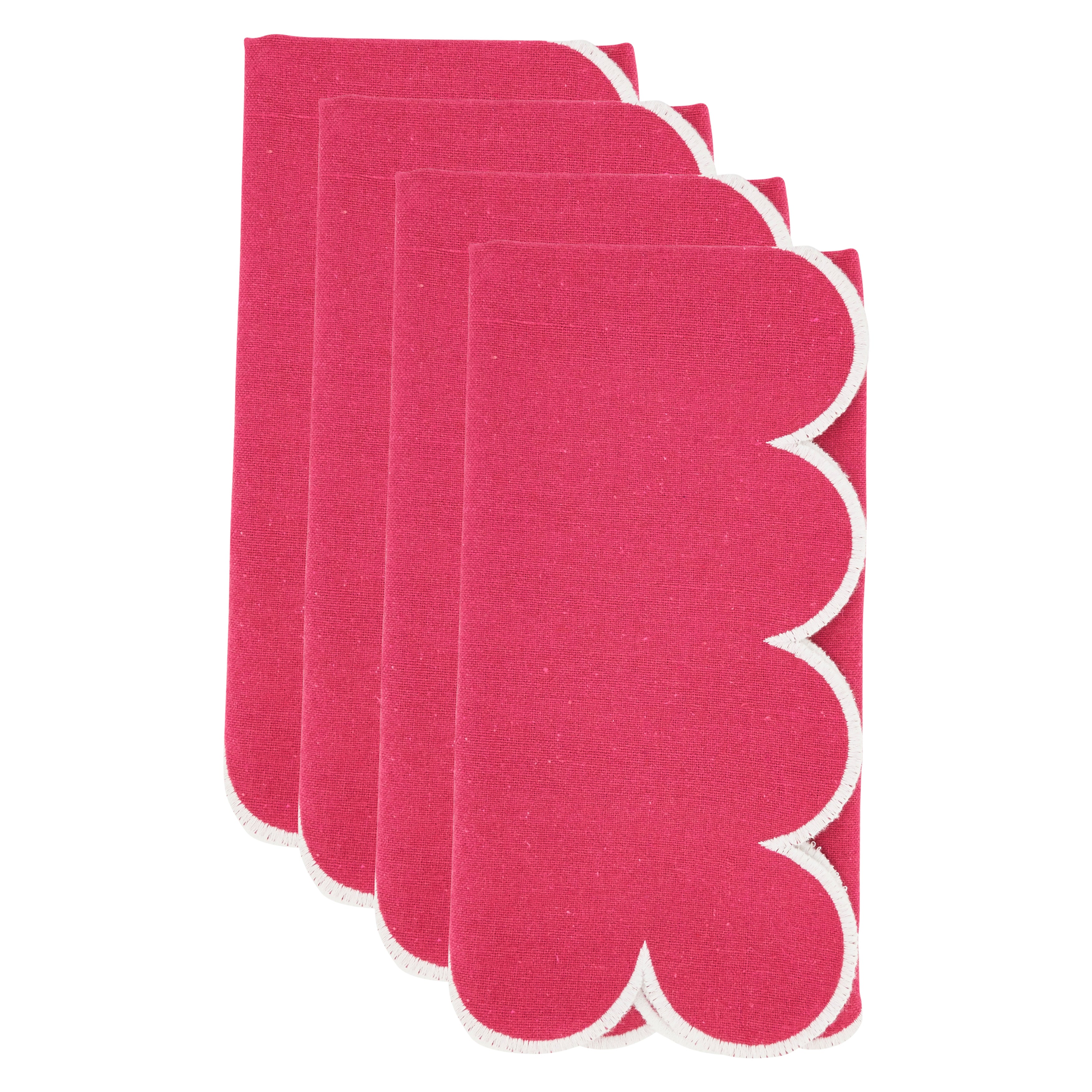 Scalloped Hem Napkin, Set of 4