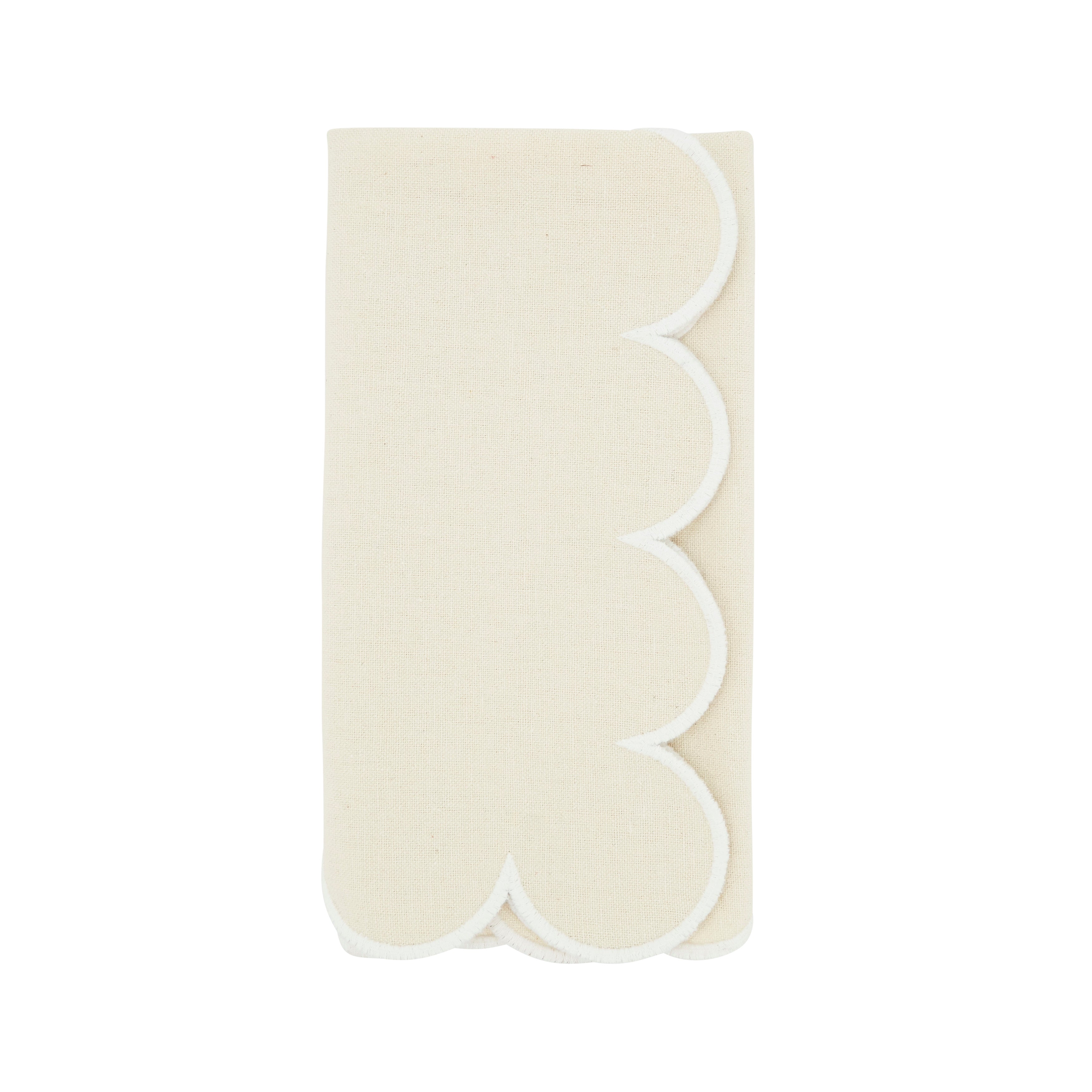 Scalloped Hem Napkin, Set of 4