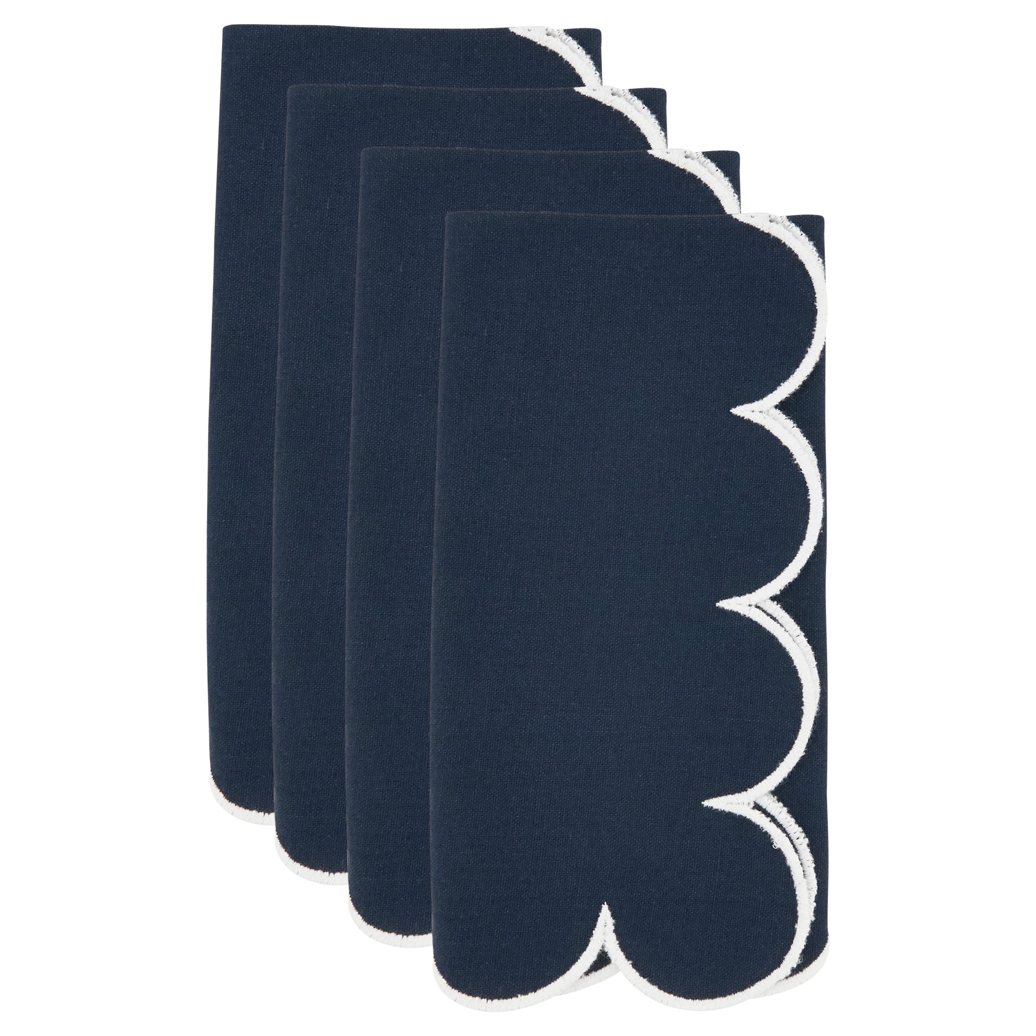Scalloped Hem Napkin, Set of 4