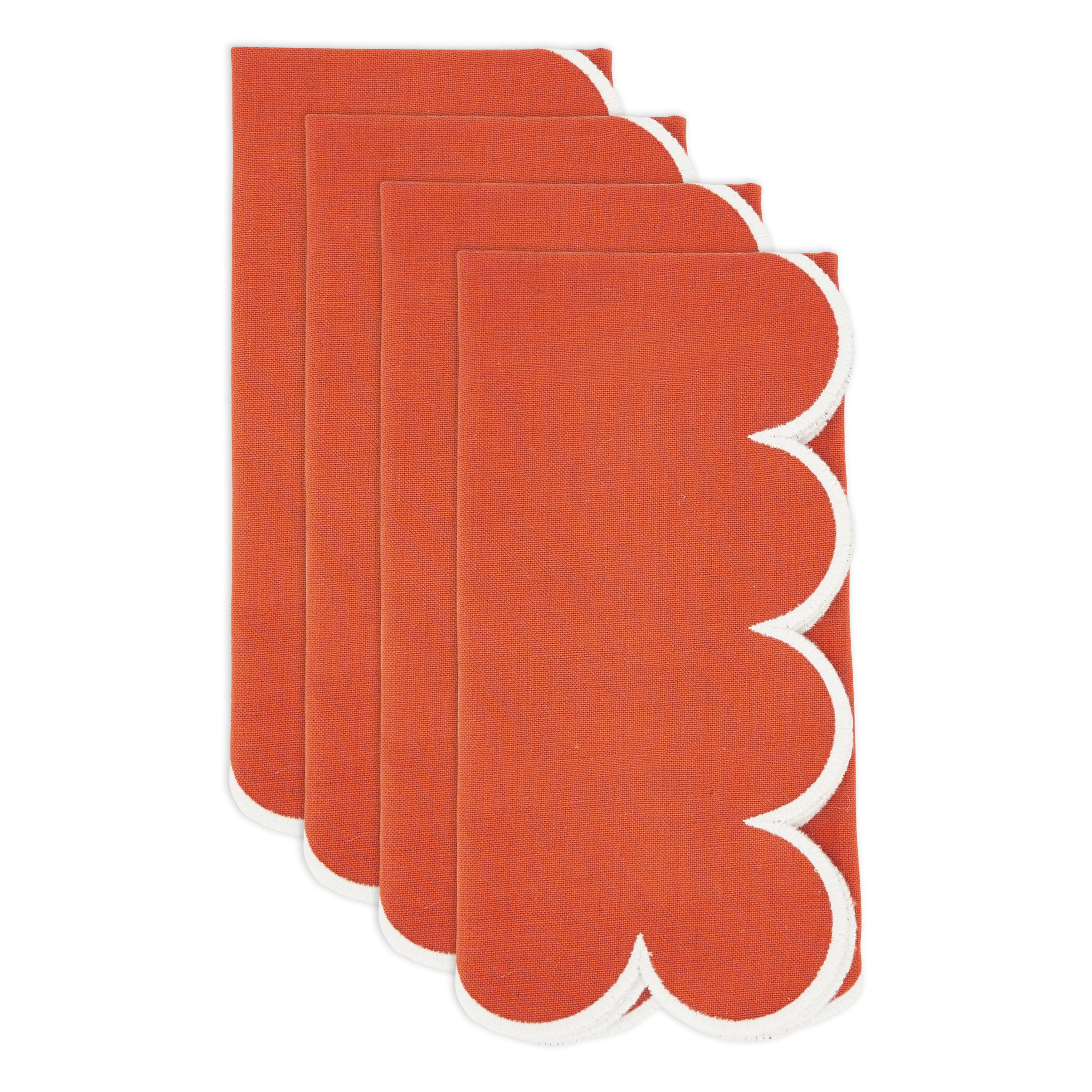 Scalloped Hem Napkin, Set of 4