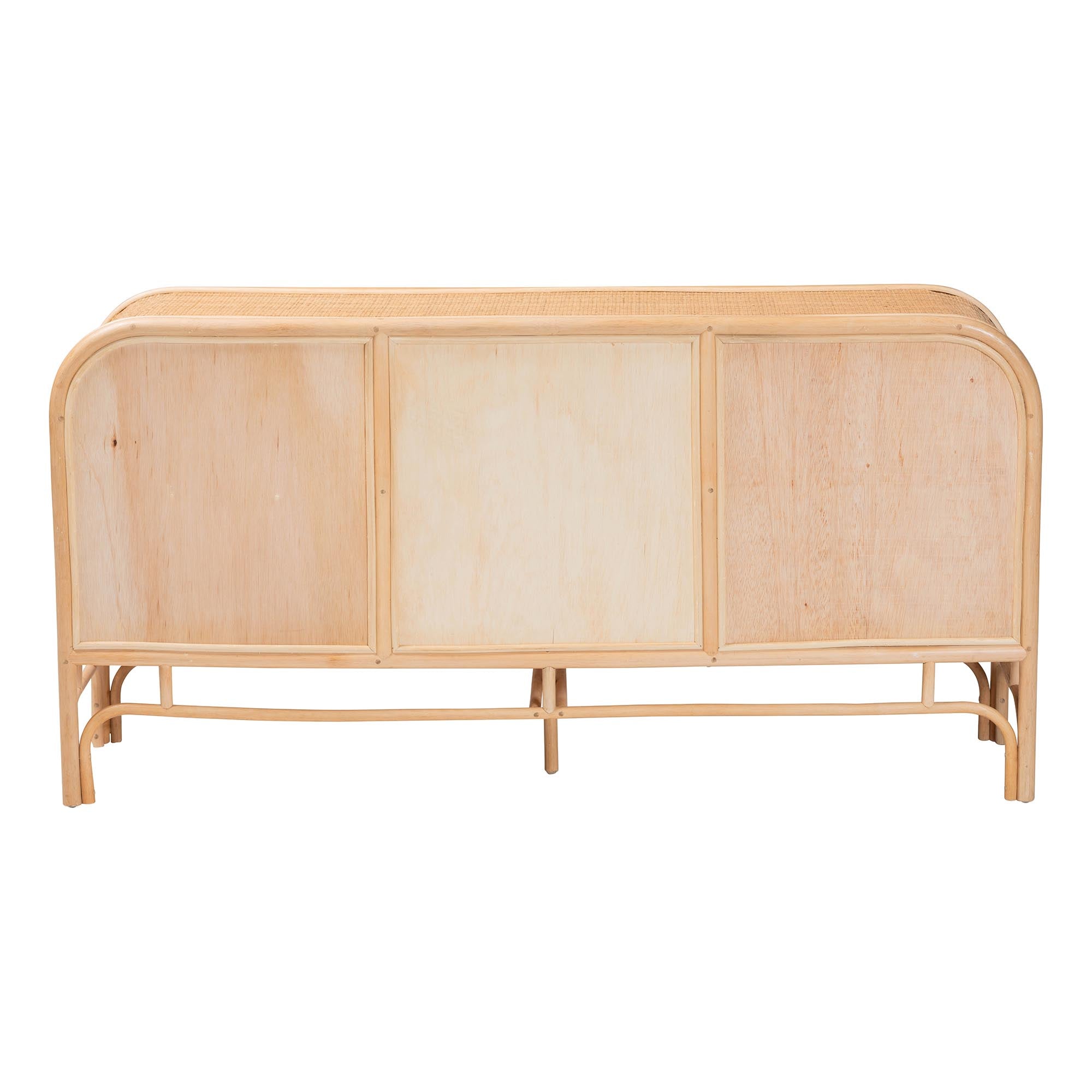 Bohemian Natural Rattan 2-Door Storage Cabinet