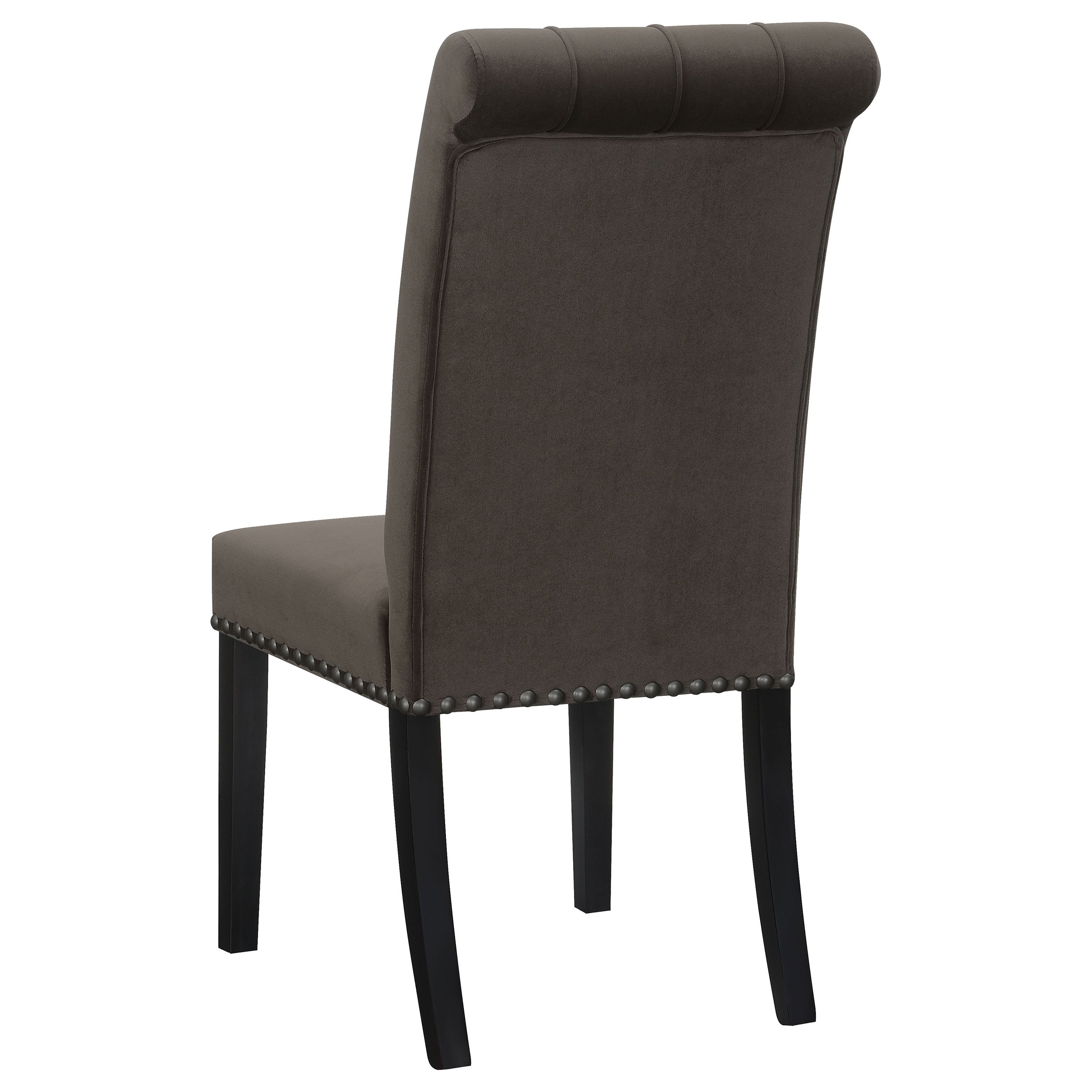 Button-Tufted High Back Dining Chairs, Set of 2